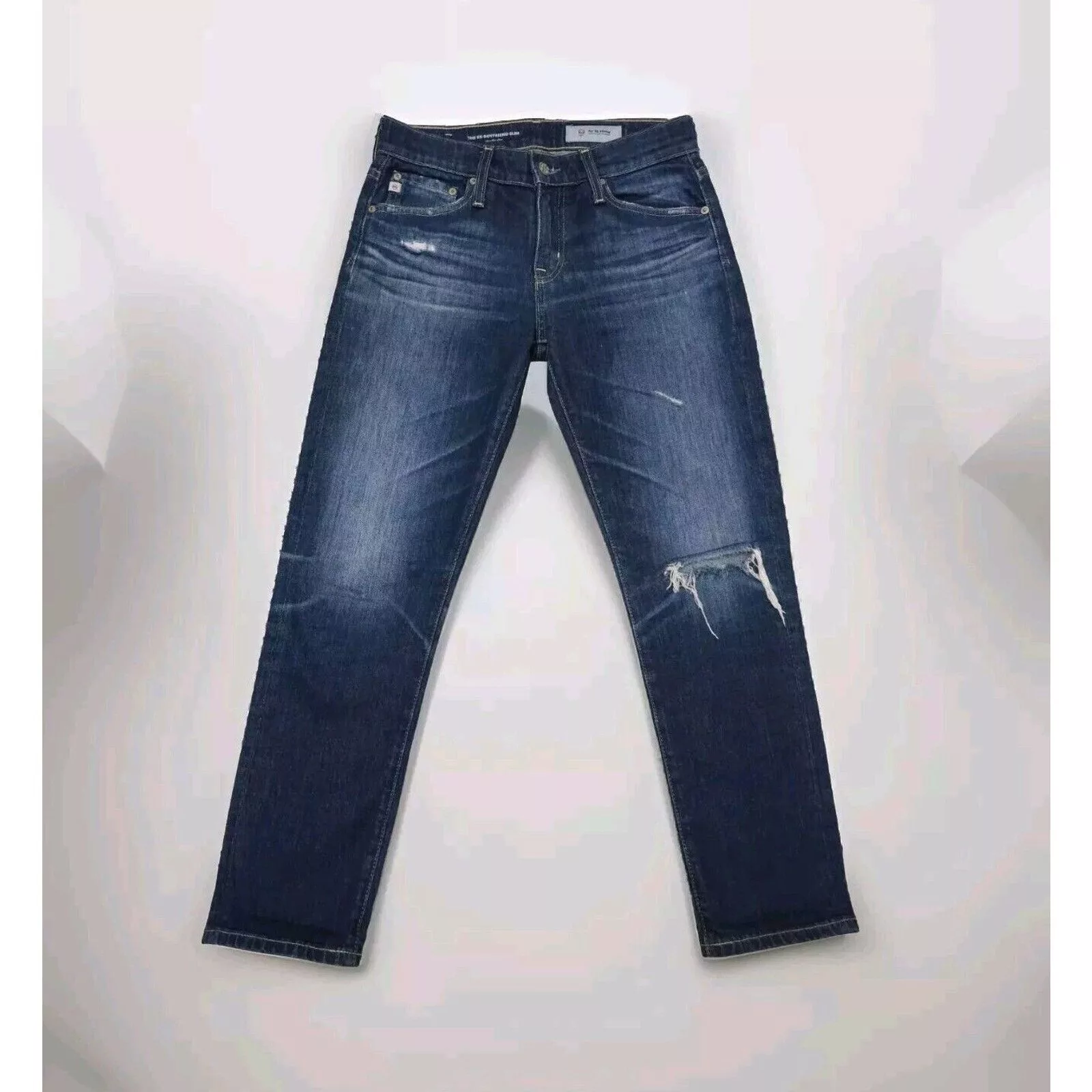 AG Adriano Goldschmied Jeans AG Adriano Goldschmied AG-ED Adriano Goldschmied Ex Boyfriend Slim Slouchy 25 W 28 Blue