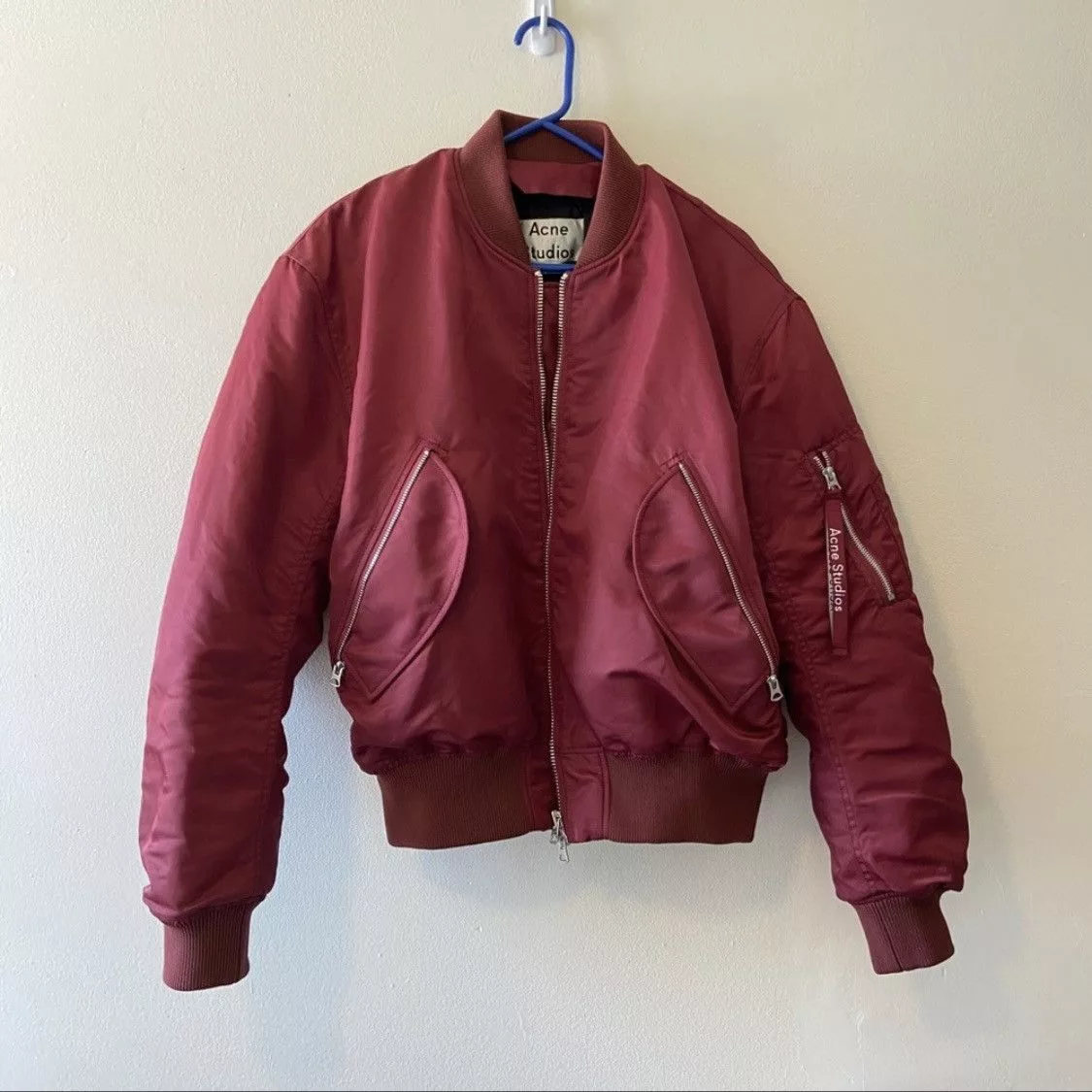 Acne Studios Bombers ACNE STUDIOS MAKIO MA-1 BOMBER Red