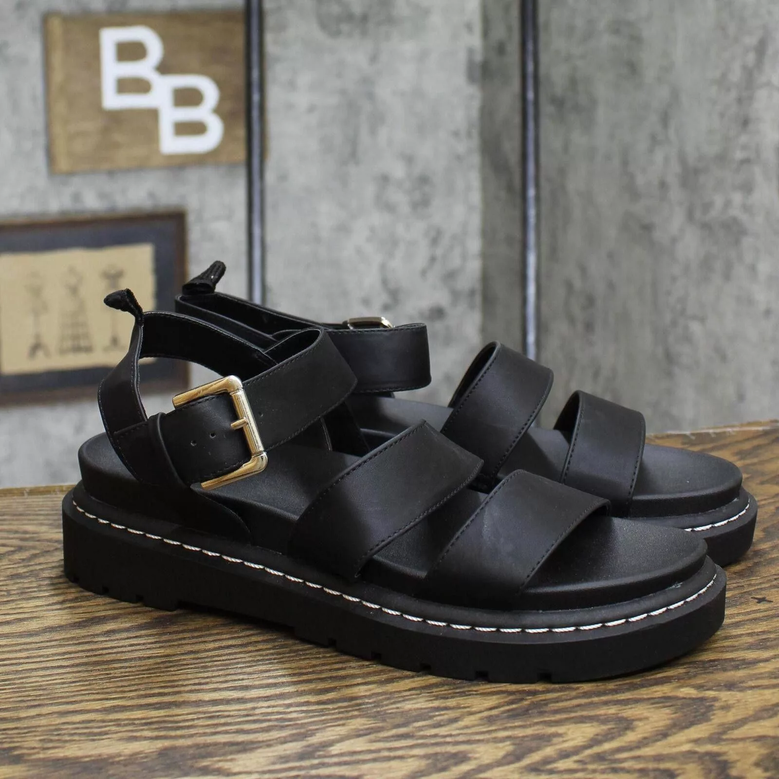 Designer Sandals Designer Wild Fable Thalia Lug Slide Sandals 89529858 Black 10M
