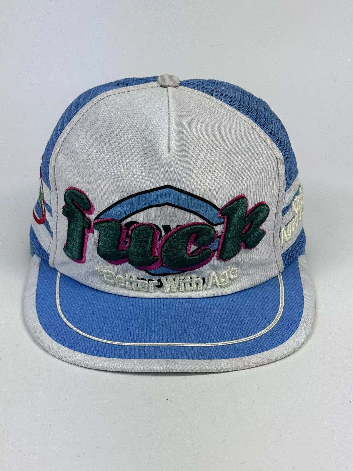 Better With Age Hats Better With Age F*** EMBROIDERED CAP Blue