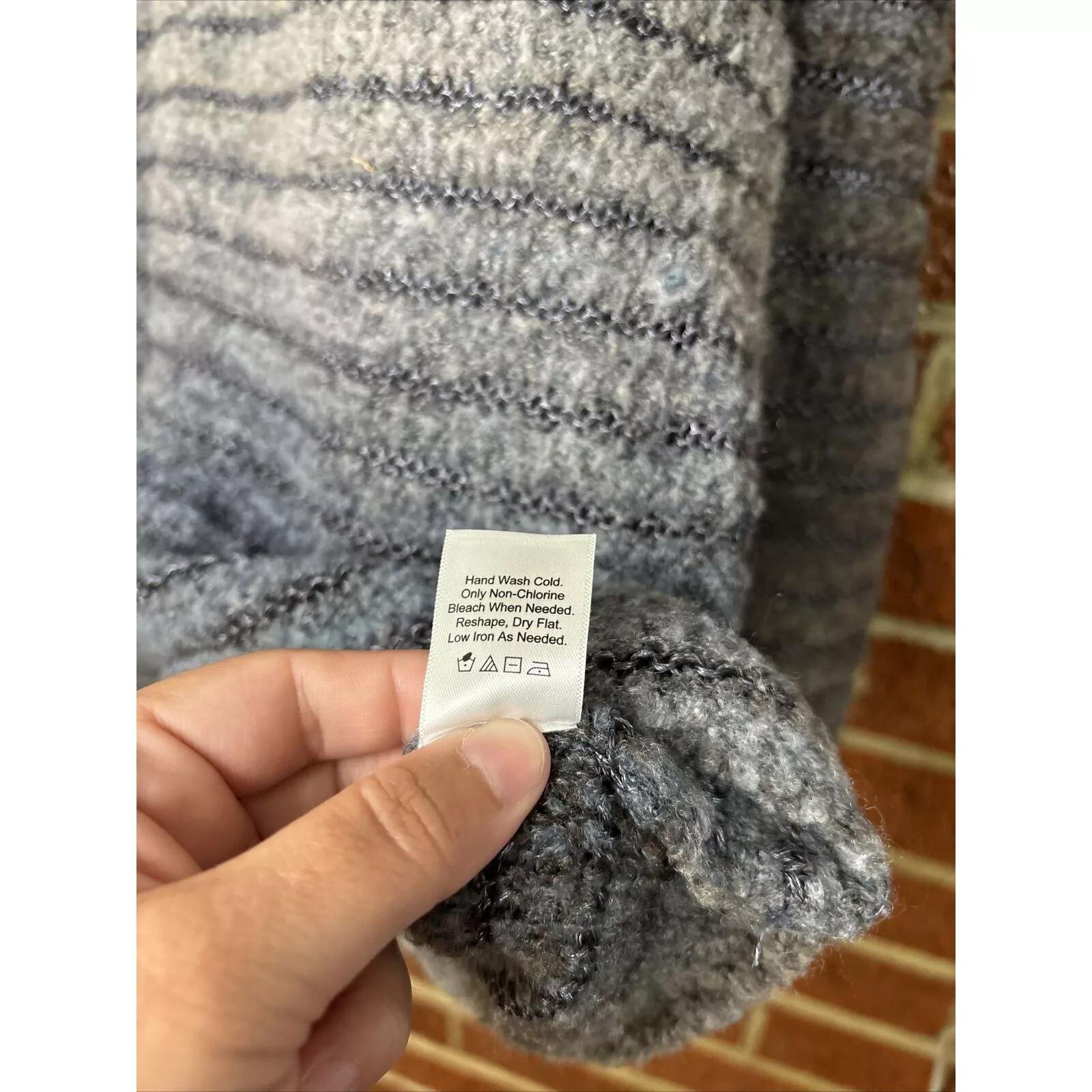 Coldwater Creek Sweaters Coldwater Creek Cold water Creek Women’s Cowl Neck Sweater Blue Ombré 16