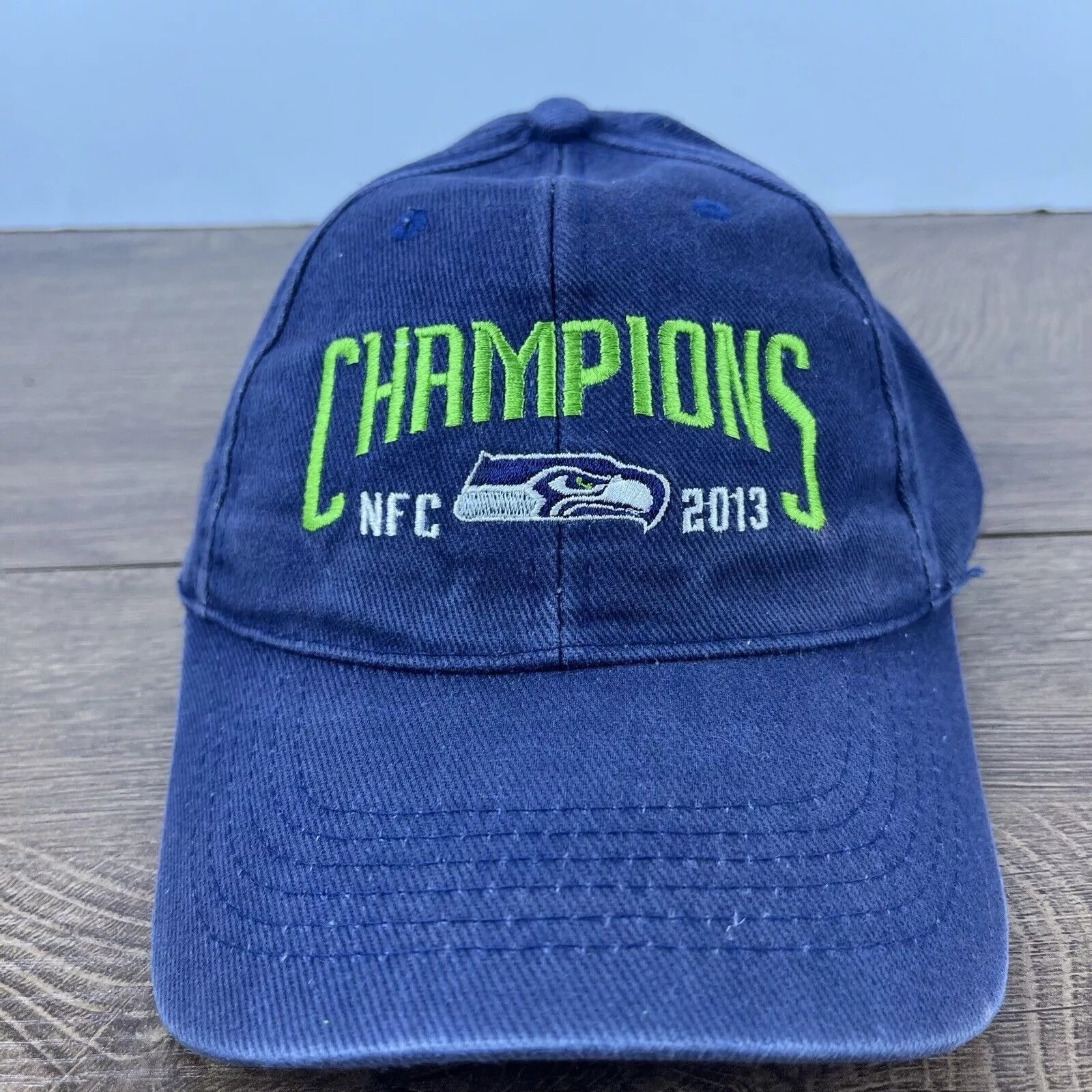 Other Hats Other Seattle Seahawks Hat 2013 NFC Champions Blue Cap Adjustable