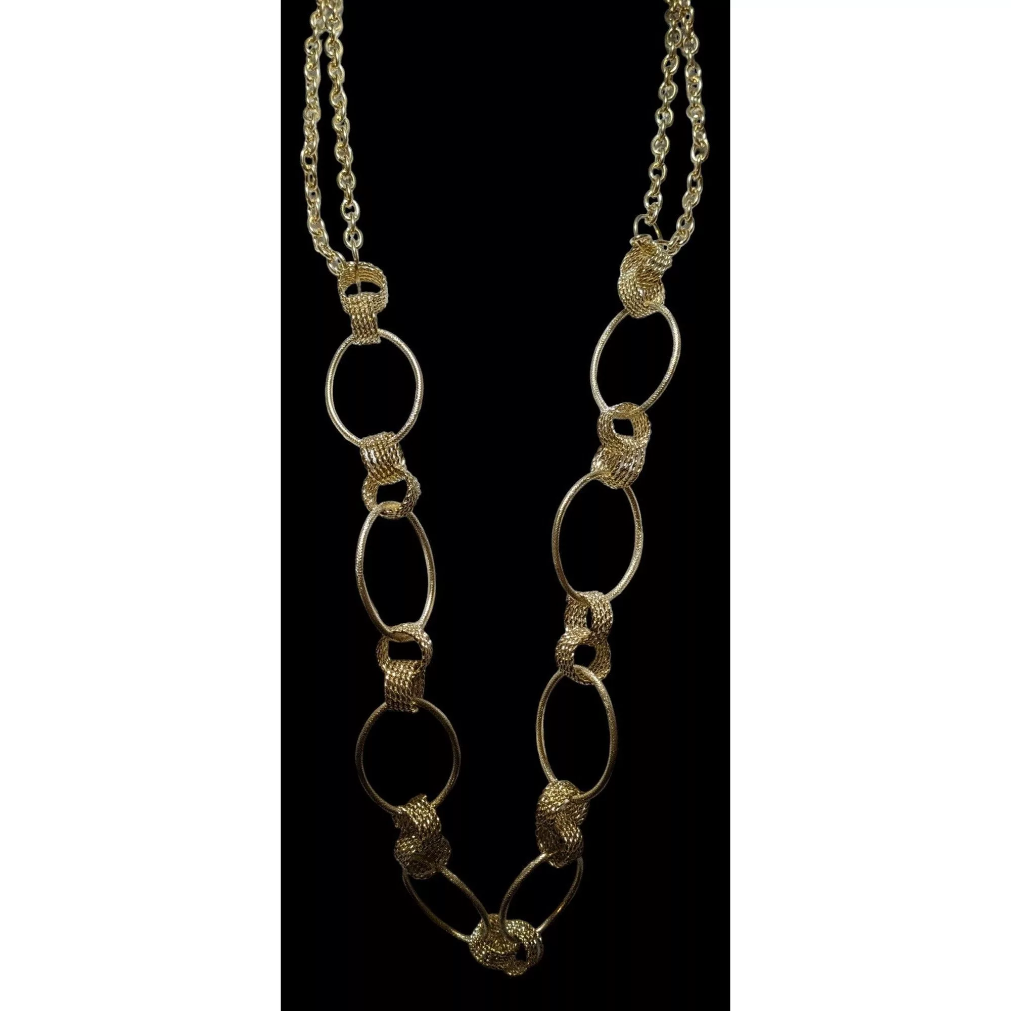 Other Necklaces Other Gold Ring Decorative Chain Link Necklace