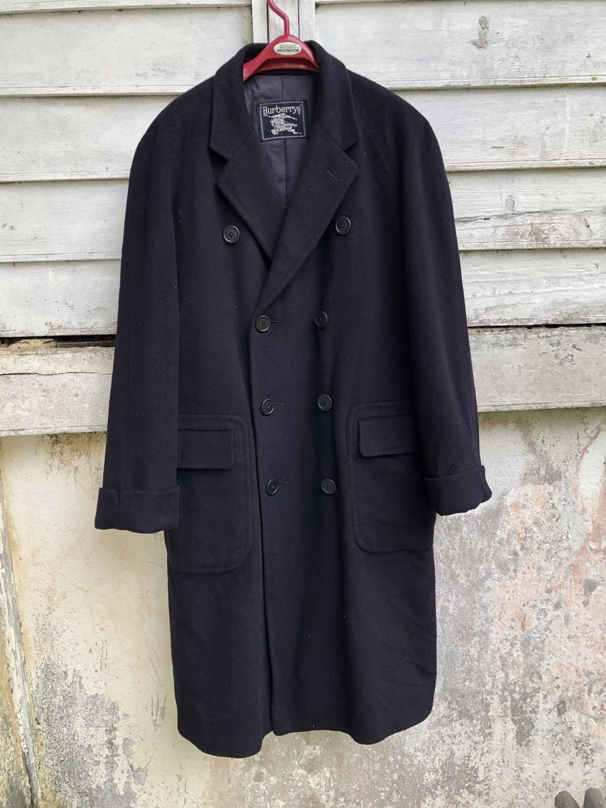 Burberry Prorsum Heavy Coats Burberry Prorsum × Vintage Vintage Burberry Prorsum Double Breast Pure Cashmere Coat Blue
