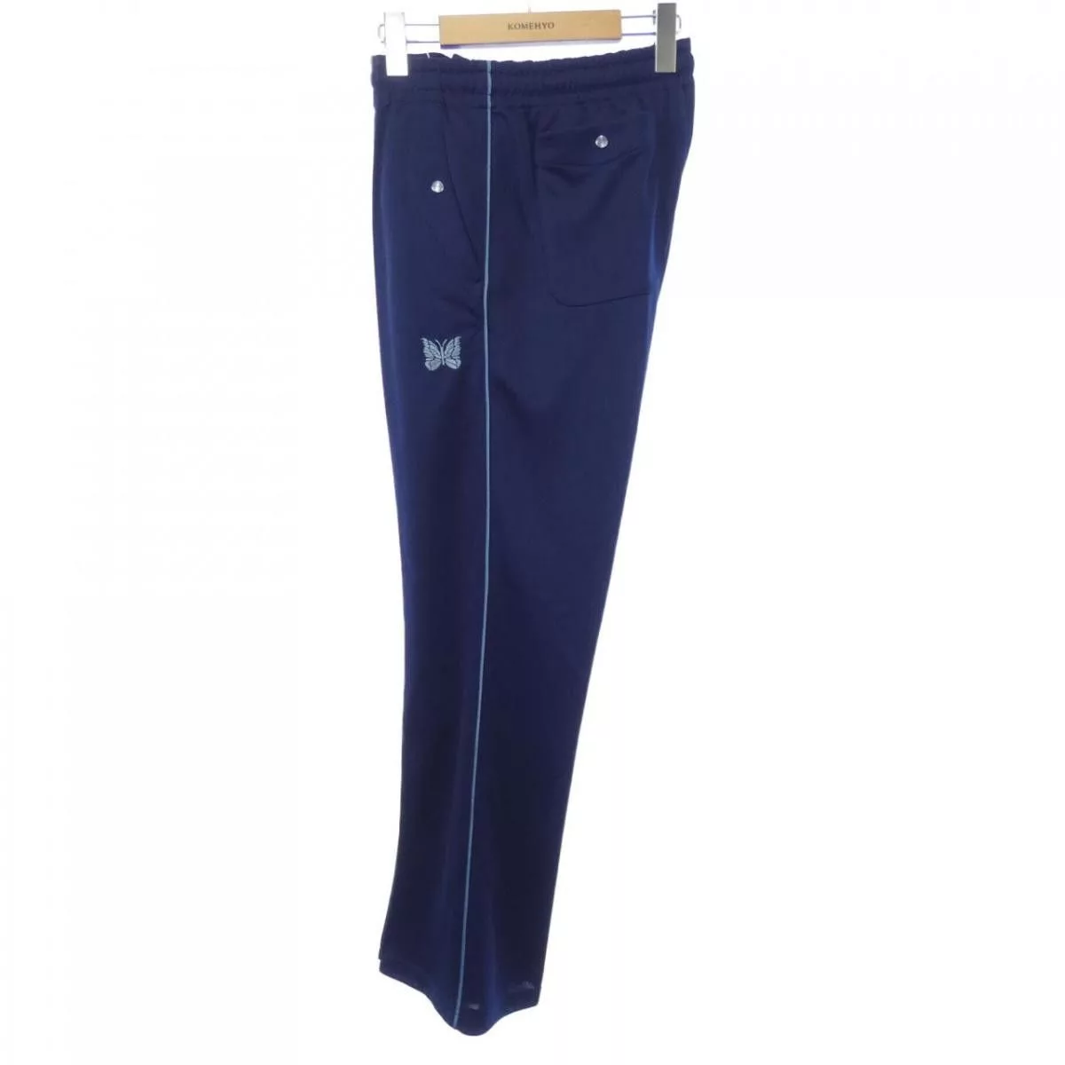 Needles Sweatpants Joggers Needles Sweat Pants Side Embroidery Line Logo Navy Blue