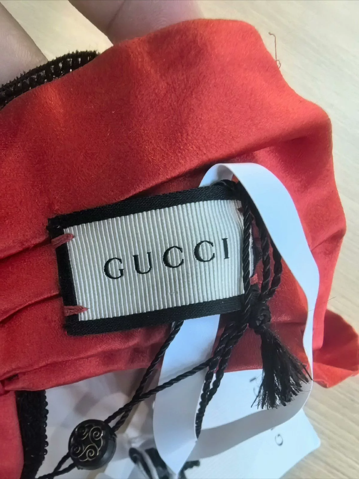 Gucci Hats Gucci crystal silk headband Red