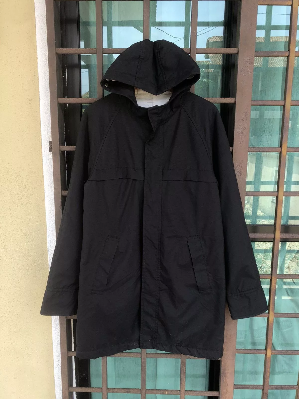 PPFM Light Jackets PPFM Long light Nylon Windbreaker Light ParkaJacket Black