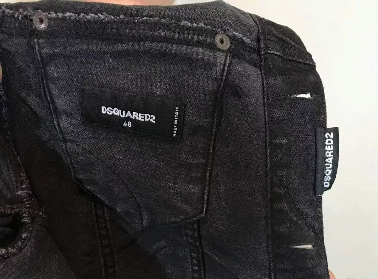 Dsquared2 Denim Jackets Dsquared2 made in Italy denim jacket with patch patches Black