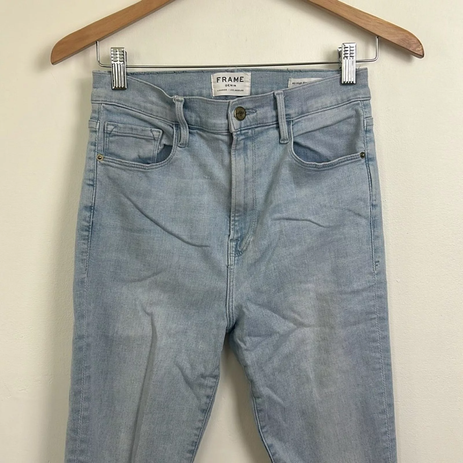 Frame Jeans Frame Denim Ali High Rise Cigarette Jeans Blue