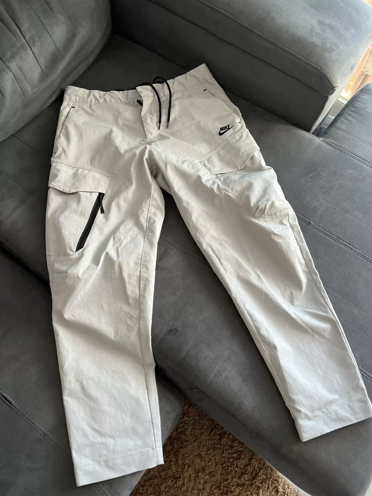 Nike Sweatpants Joggers Nike tech nylon pants drill Gray