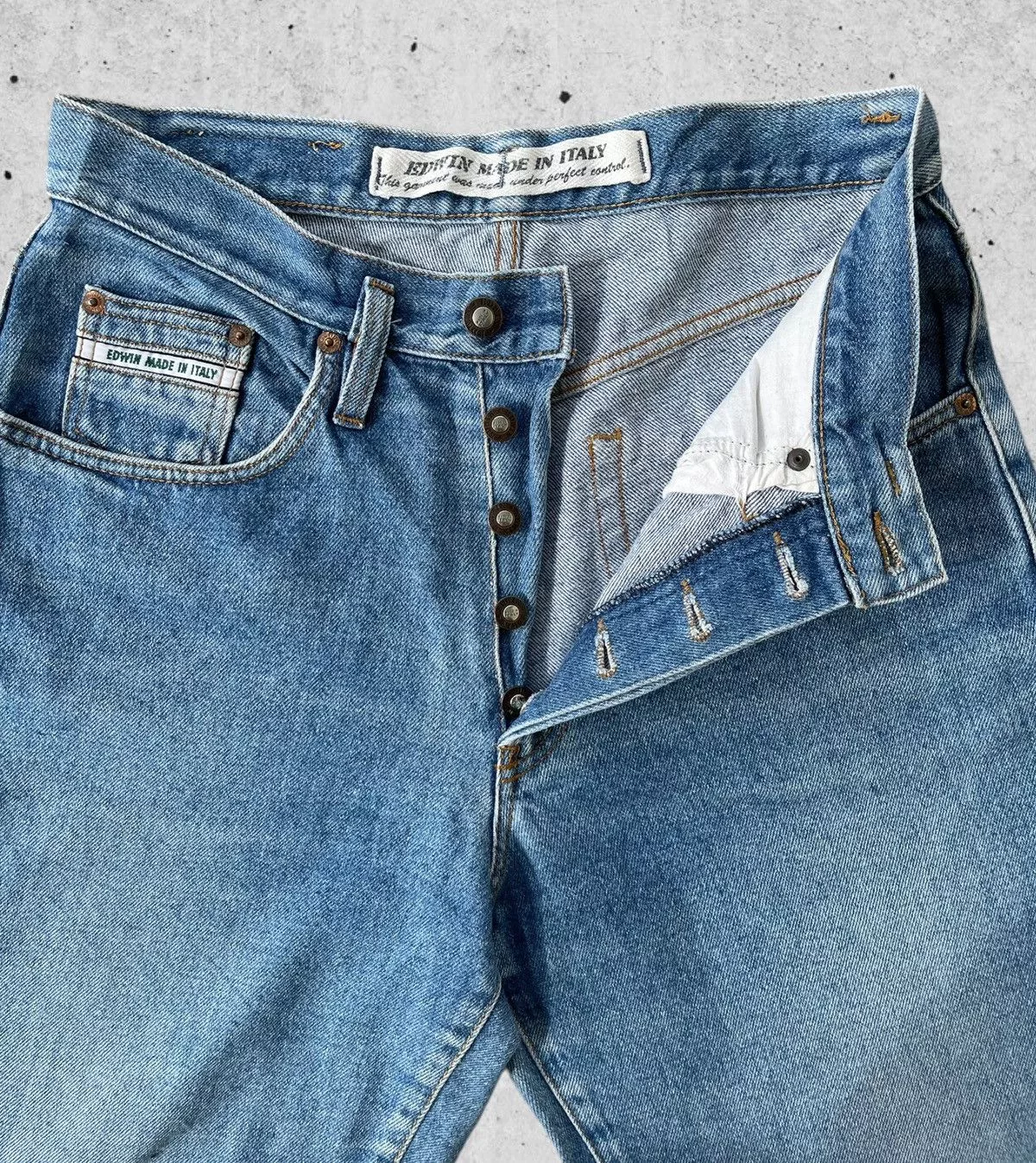 Edwin Denim 🔥 Edwin Italy Distressed Denim Vintage W31 🔥 Blue