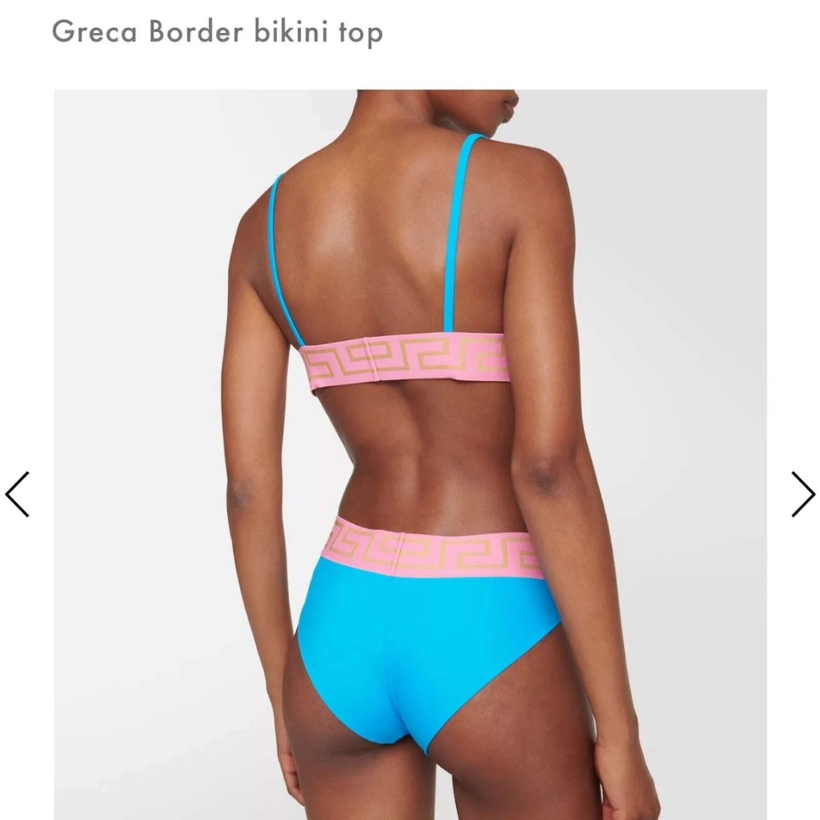 Versace Maxi Skirts NWT Versace Greco SET blue & pink bikini swim - both size 5