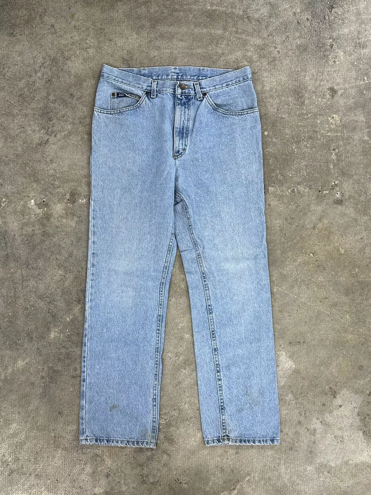 Lee Casual Pants Lee × Vintage Vintage 90s Lee Blue Denim Button Fly Jeans ~READ