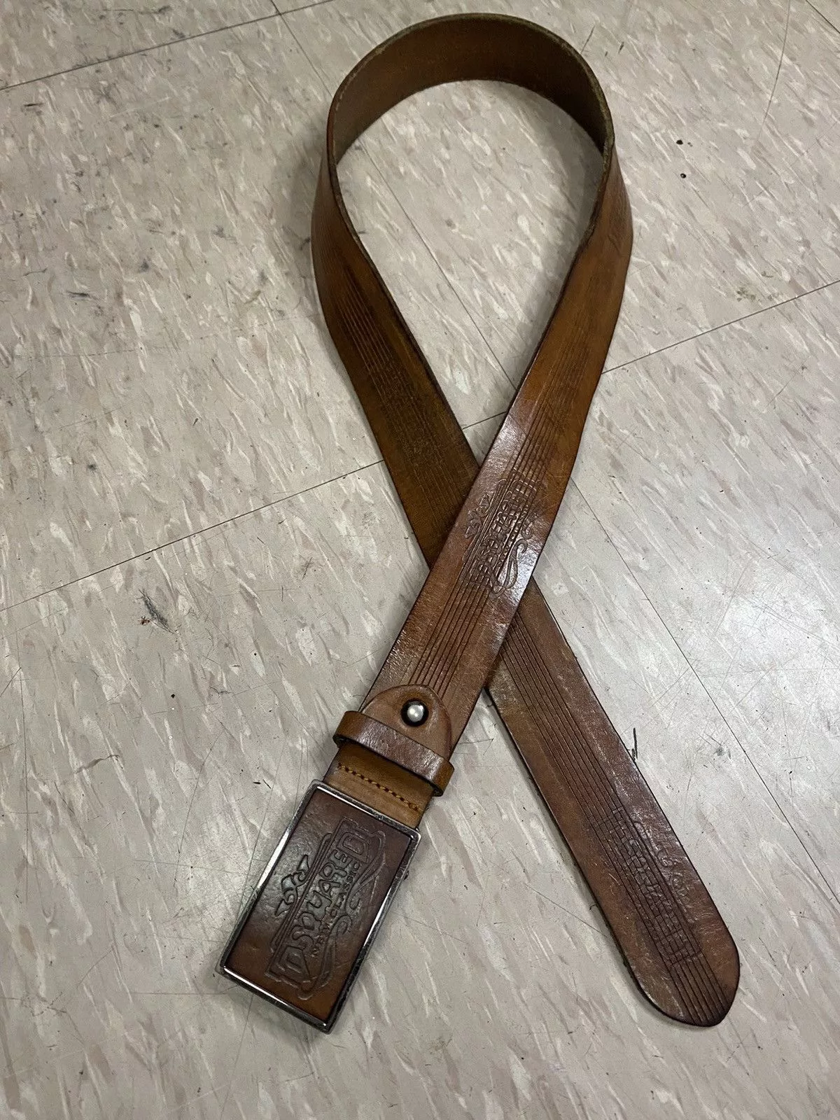 Dsquared2 Belts Dsquared2 × Vintage Dsquared new classic leather belt Brown