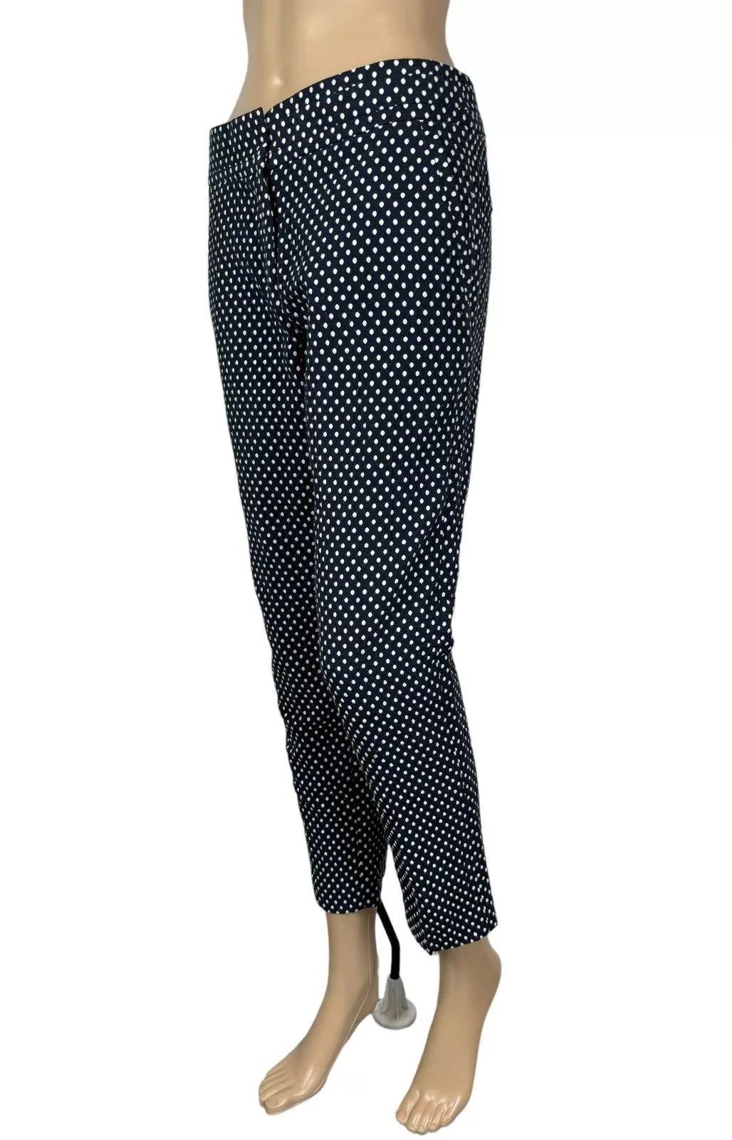 Tory Burch Pants Tory Burch Polka Dot Chino Pants size 6 Blue