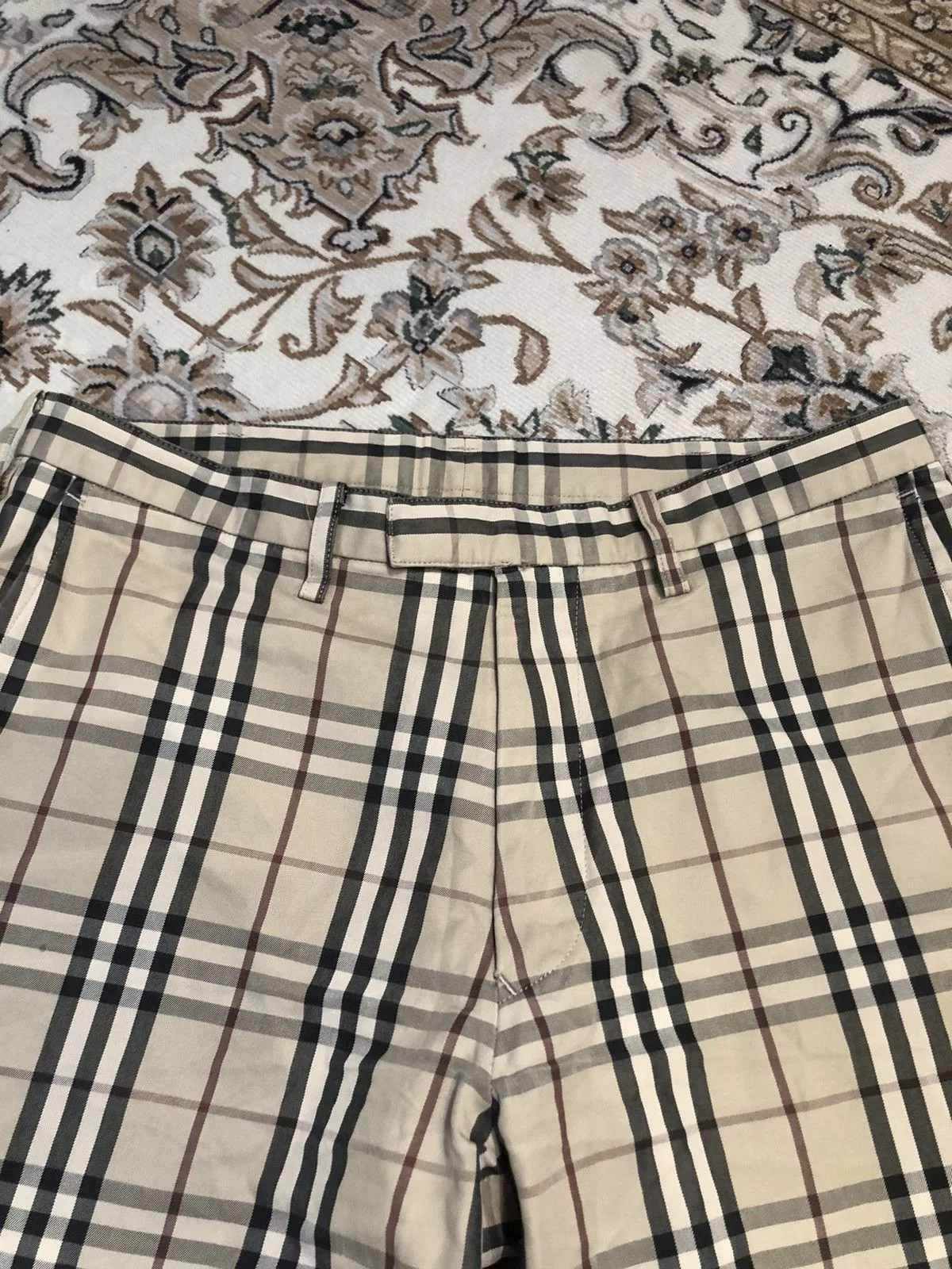 Burberry Casual Pants BURBERRY NOVA CHECK PANTS Beige