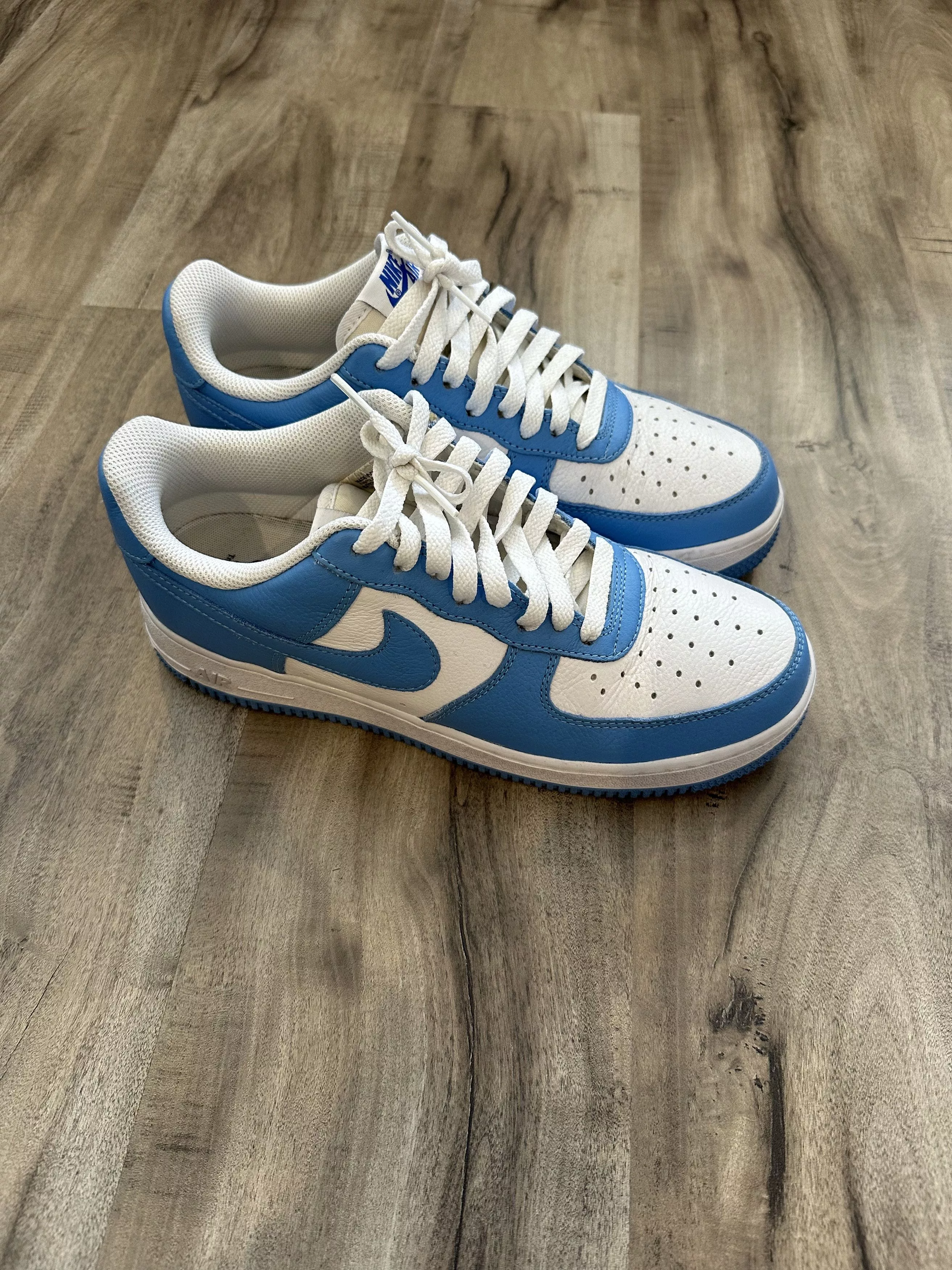 Nike Low Top Sneakers Air Force 1 UNC Nike iD Blue