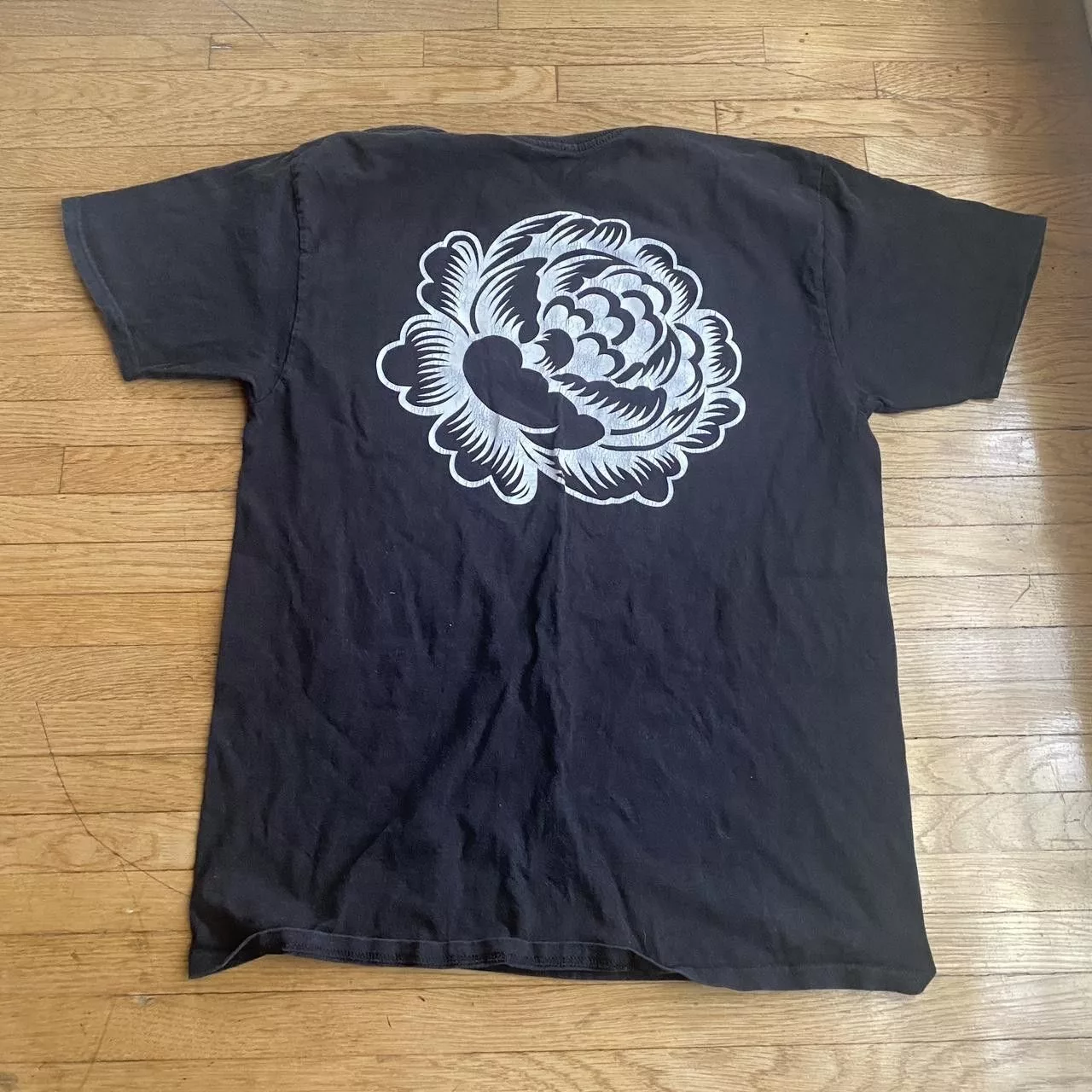 Obey Short Sleeve T Shirts Obey Flower Tee Black
