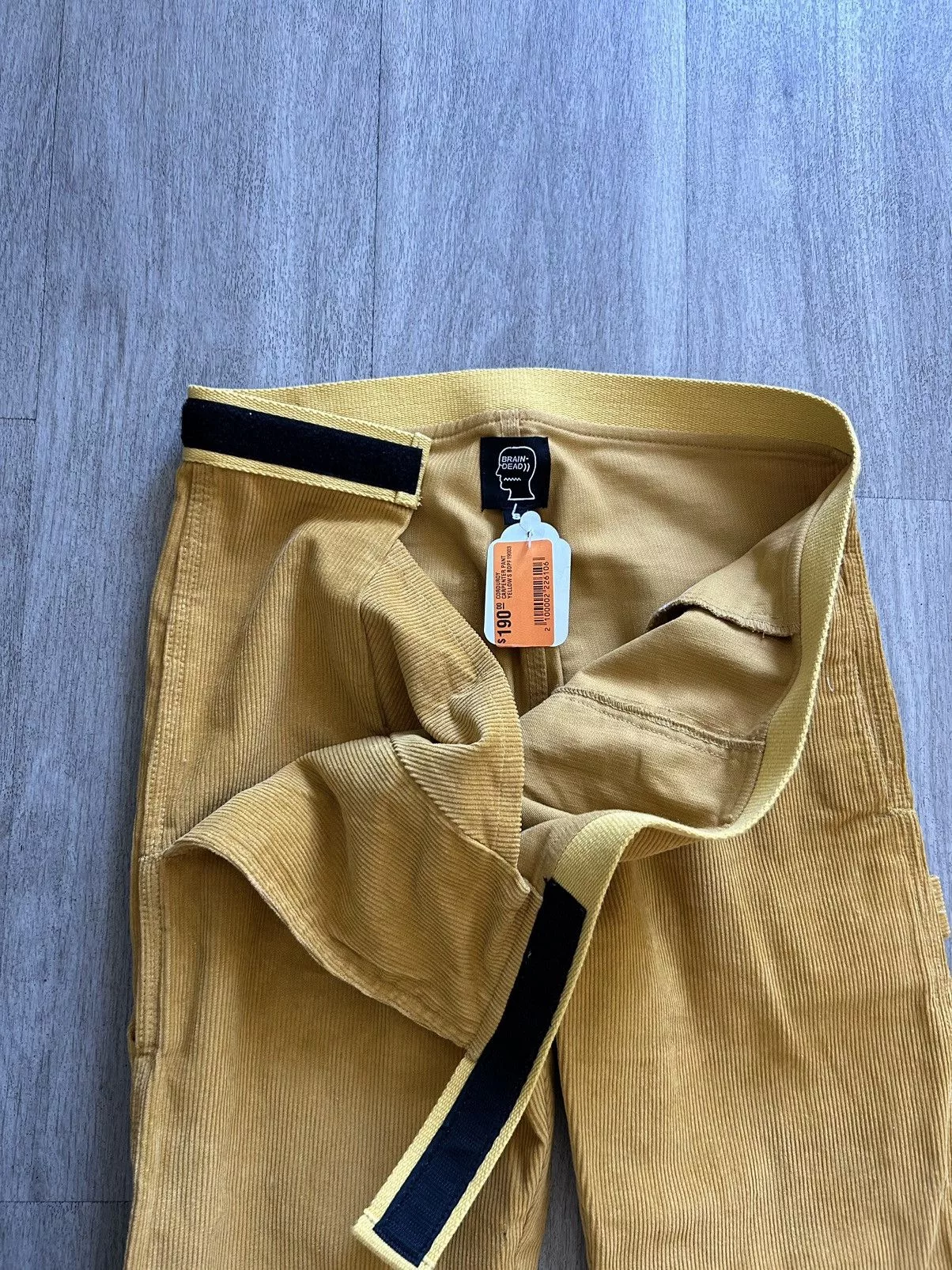 Brain Dead Casual Pants Brain Dead Corduroy Carpenter Pants Yellow