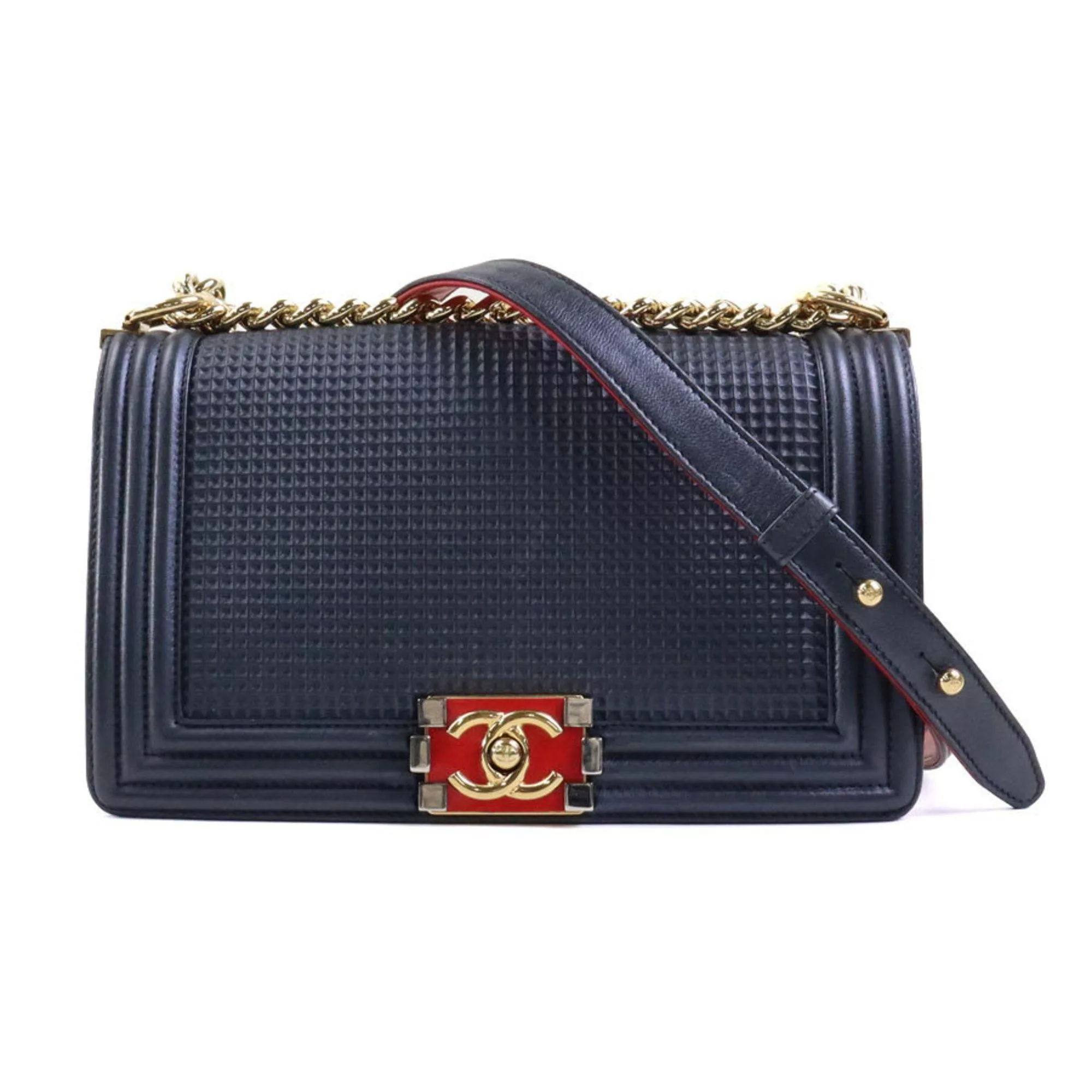 Chanel Shoulder Bags Chanel Boy shoulder Blue