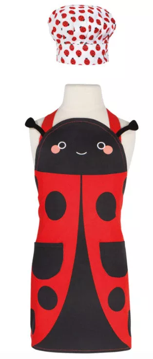 Kids Apron Ladybug w/Hat