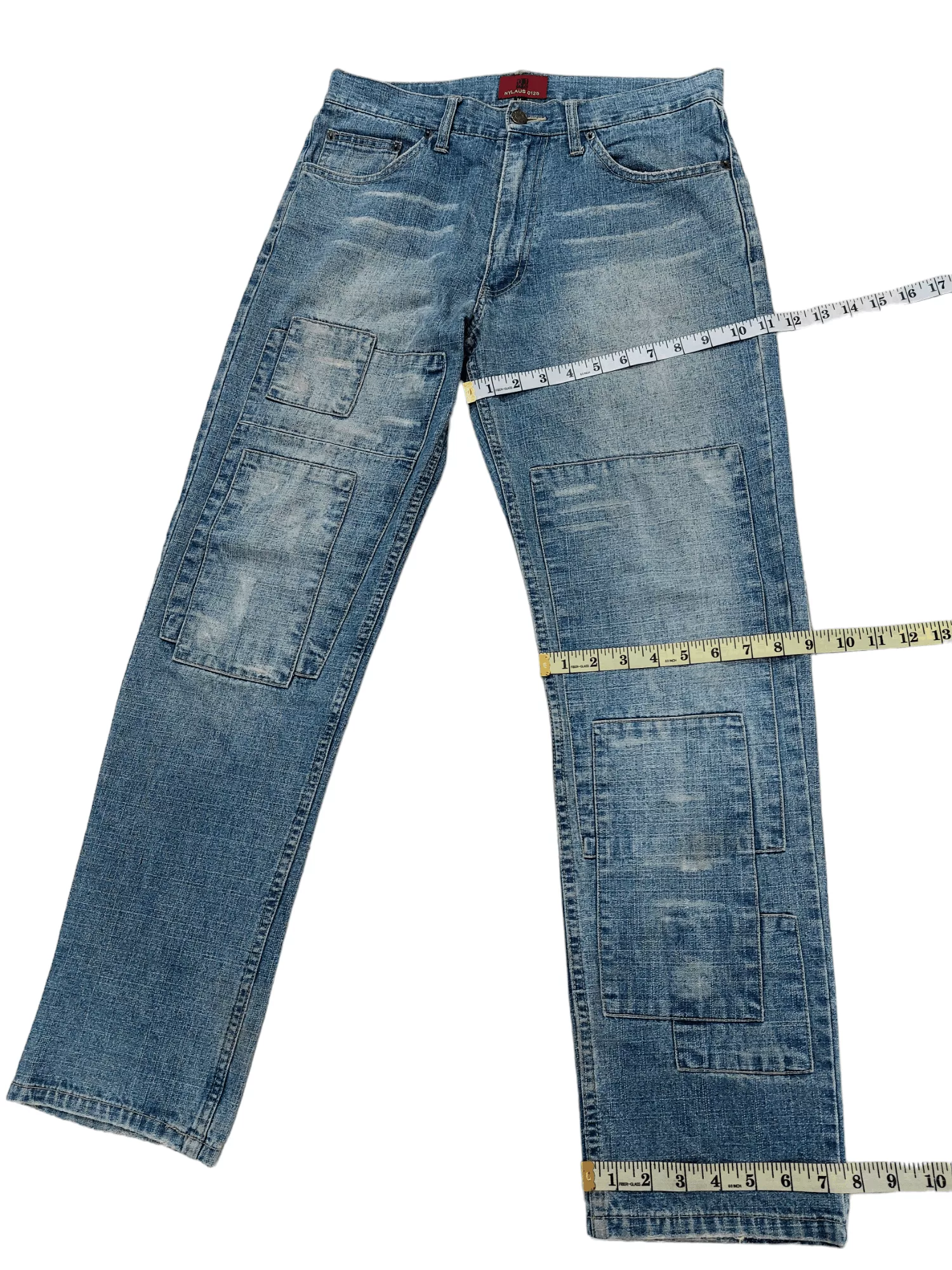 Designer Denim Designer × If Six Was Nine Nylaus 0125 Patchwork Denim Blue