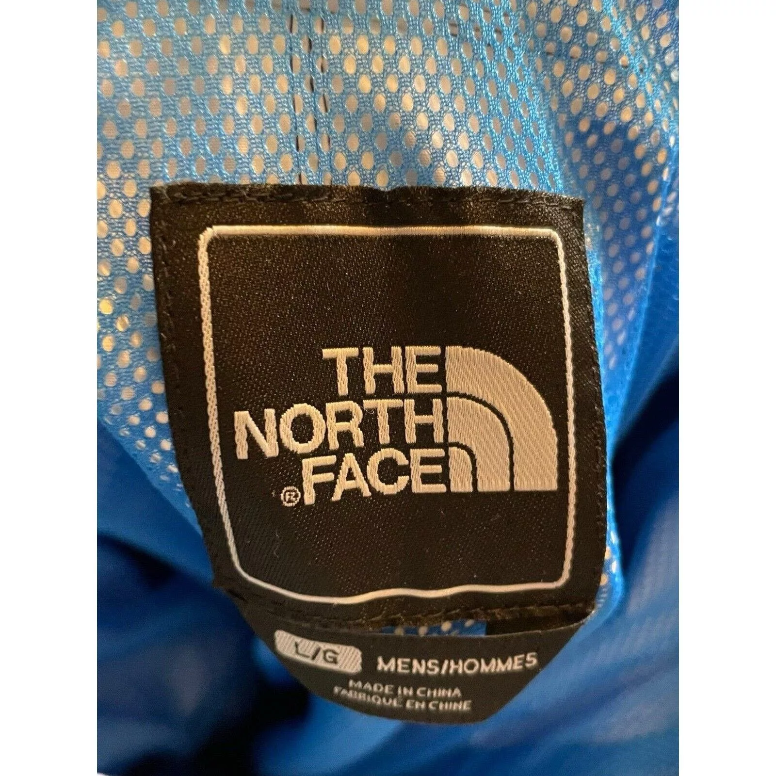 The North Face Light Jackets The North Face Full Zip Blue Nylon Shell Mesh Liner Jacket