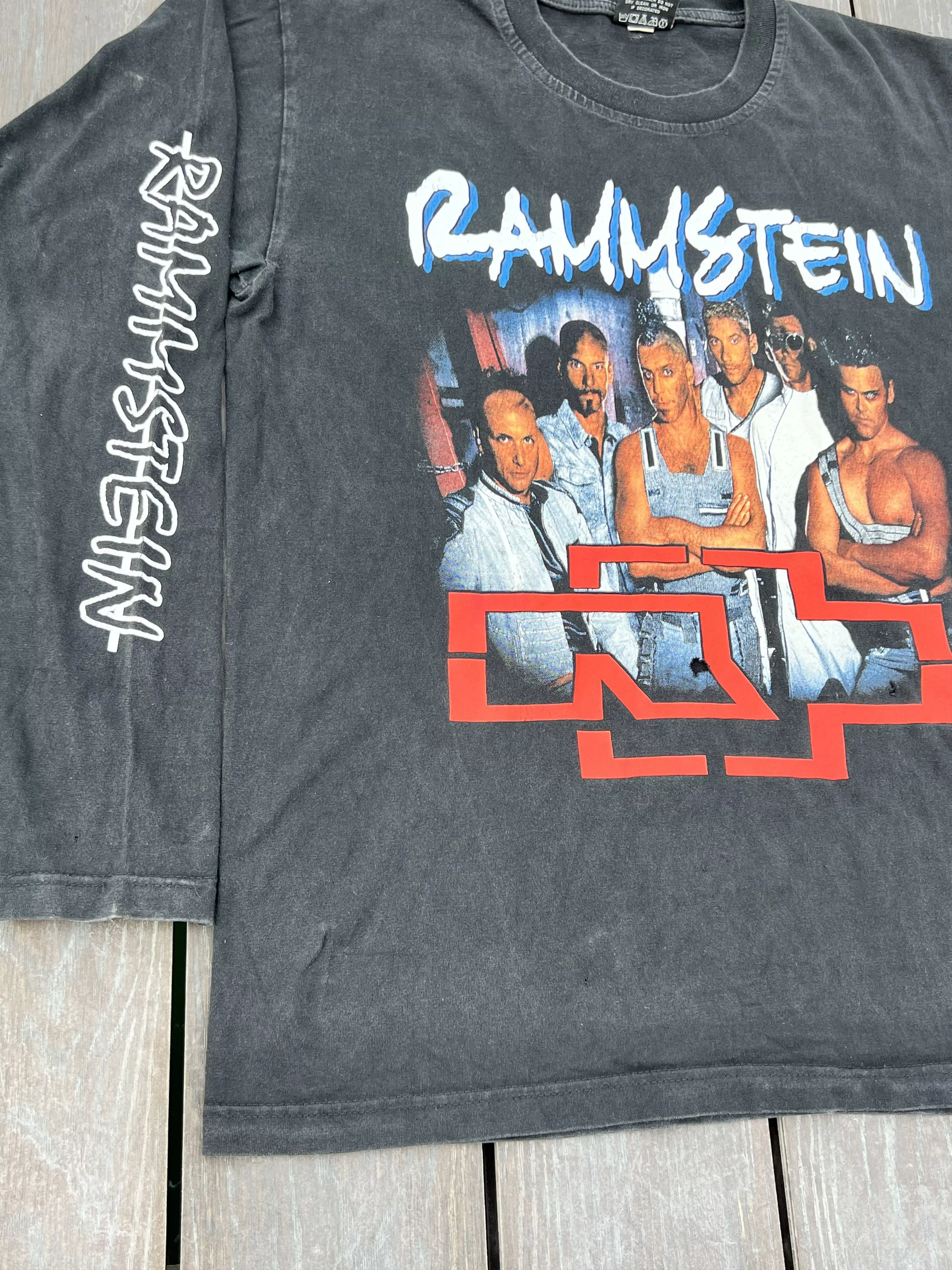 Vintage Long Sleeve T Shirts Vintage Sweatshirt Rammstein Black