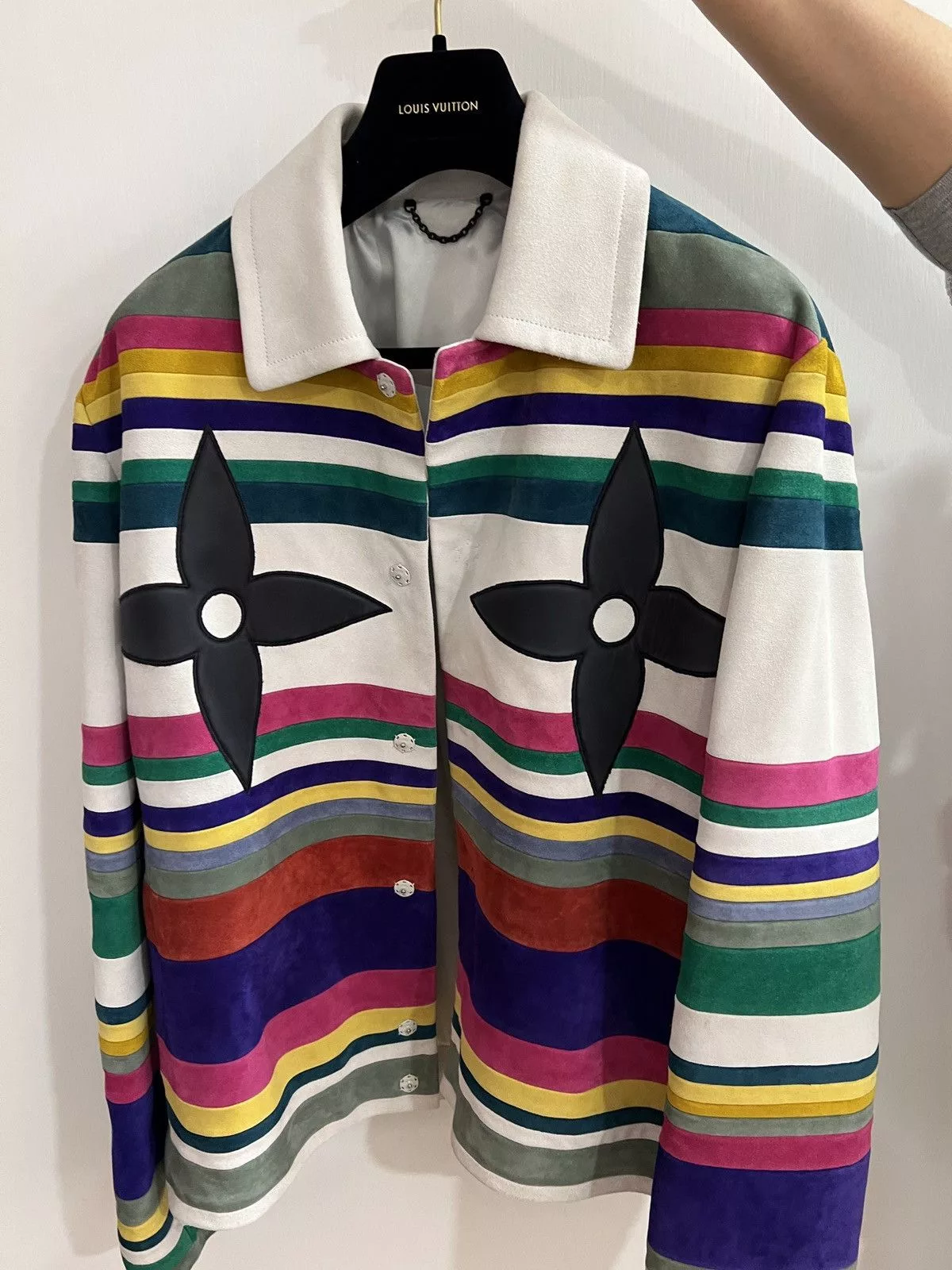 Louis Vuitton Leather Jackets Louis Vuitton Basel Admiral jacket Multi