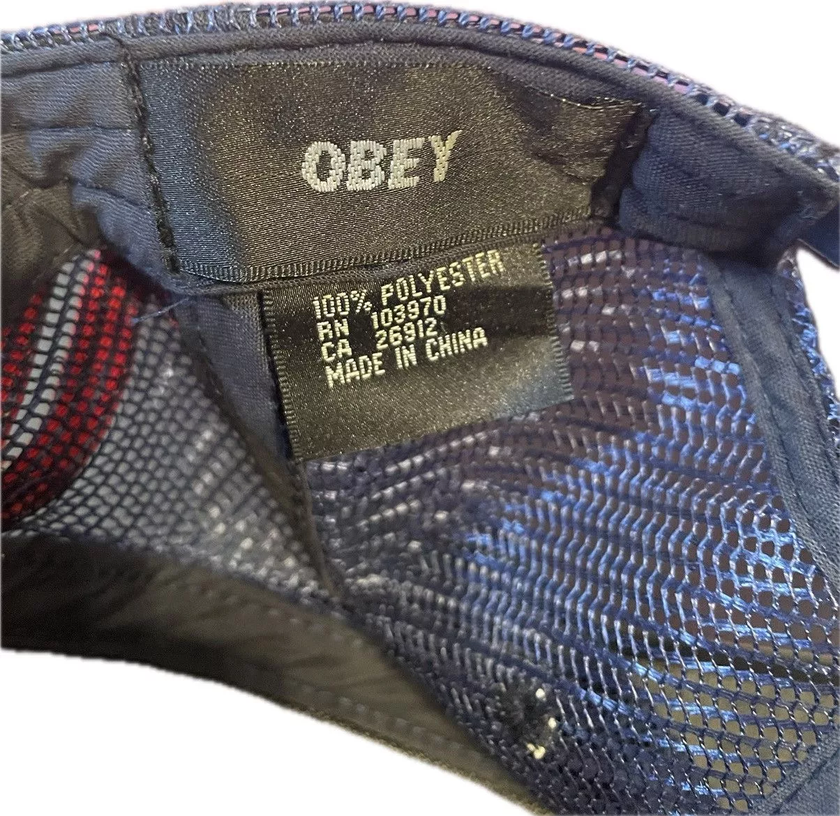 Obey Hats Obey × Vintage Vintage Obey Propaganda snapback 3 stripe Blue