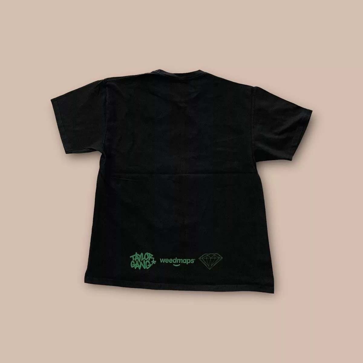 Diamond Supply Co. Short Sleeve T Shirts Diamond Supply Co. x Taylor Gang x Weedmaps Orange Kush Tee Black Streetwear