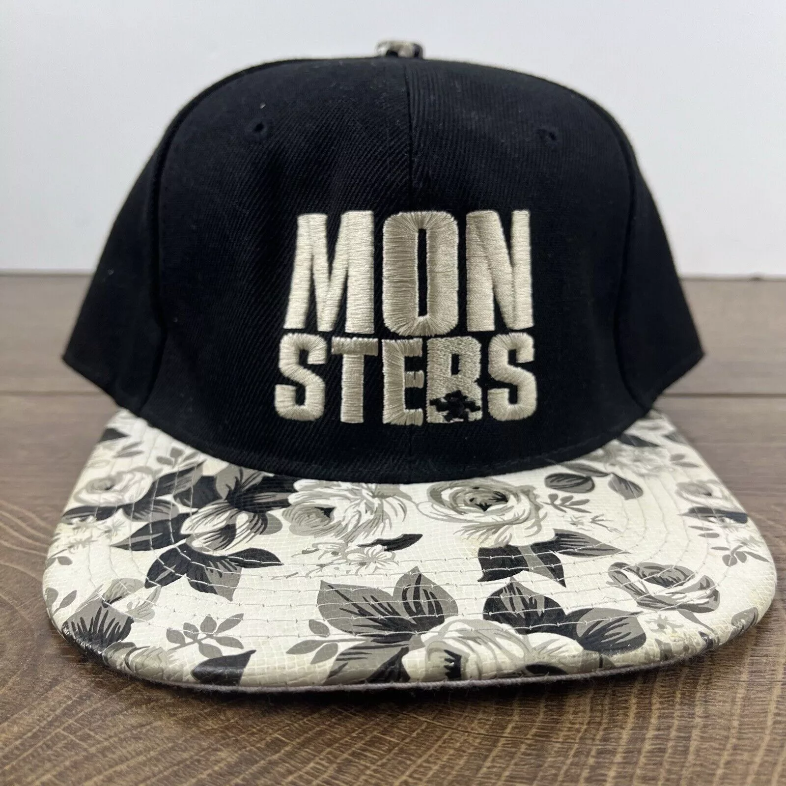 Other Hats Other Monsters Hat Monsters Snapback Hat Black Hat Adjustable Blac