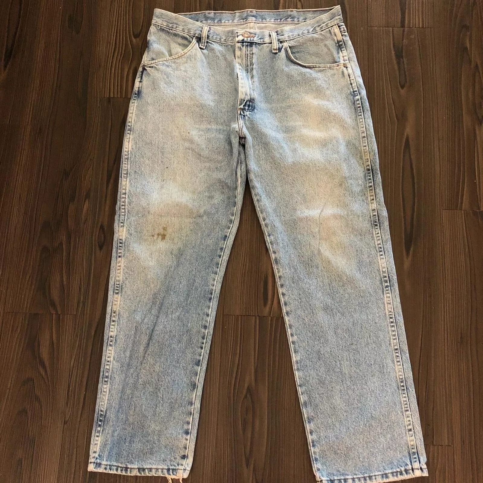Other Denim Other Men’s Distressed Rustler Denim Jeans Size: 36x29 Blue
