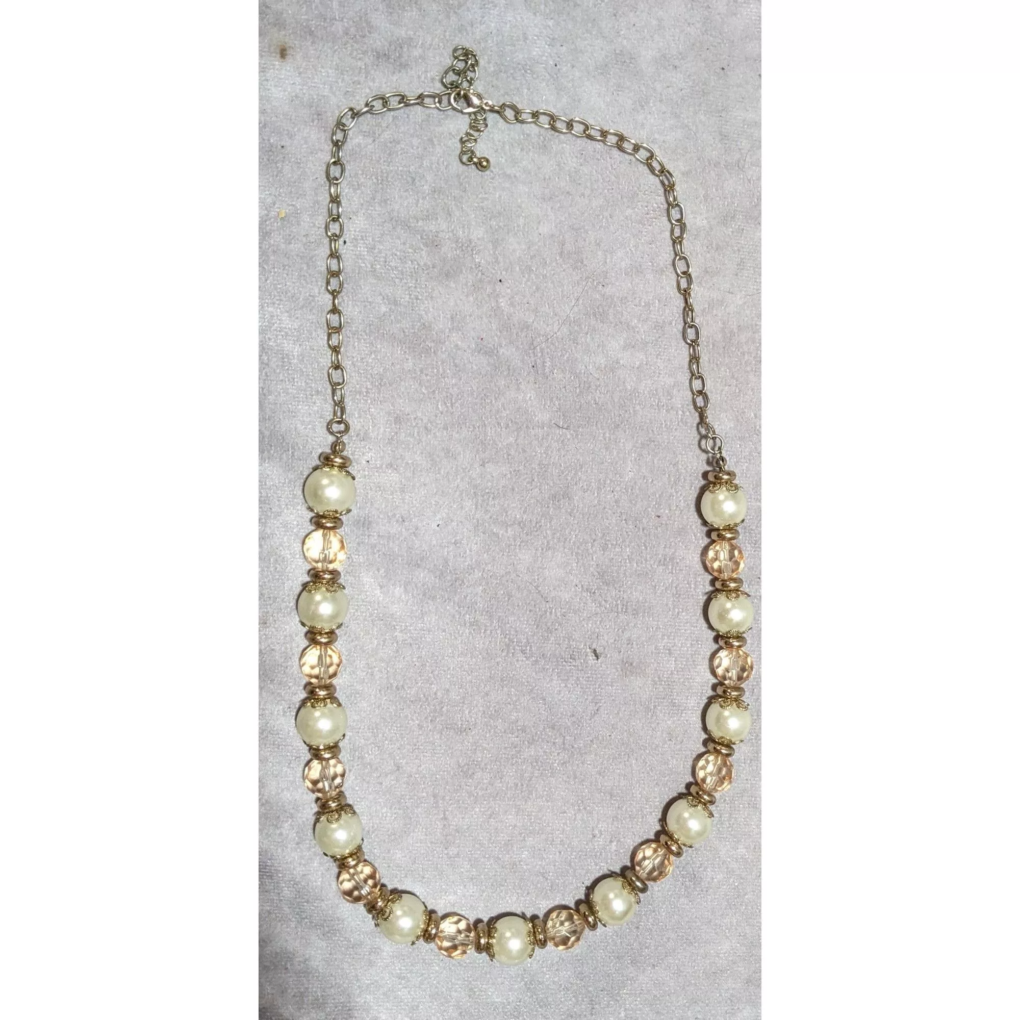 Other Necklaces Other Regency Glam Pearl Beaded Statement Necklace White