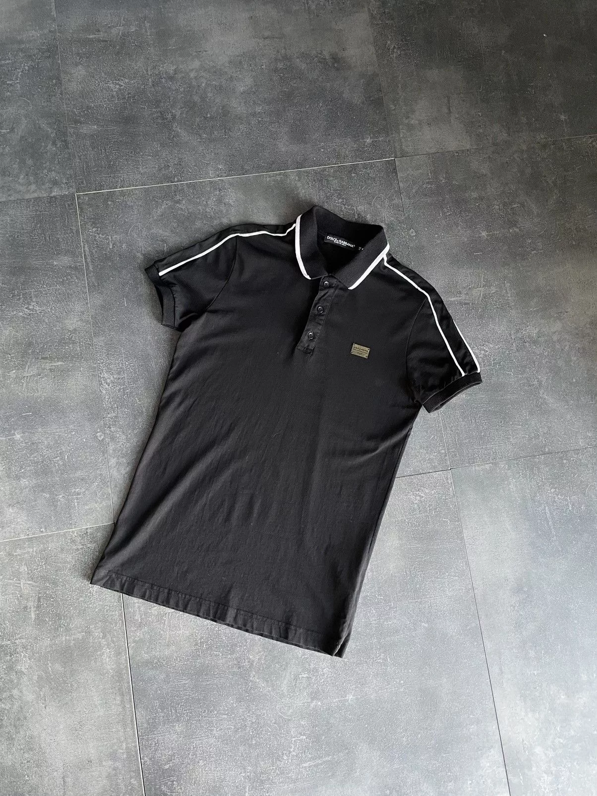 Dolce & Gabbana Polos Dolce & Gabbana Vintage Dolce&Gabbana Luxury Black Polo Tee Shirt Size S