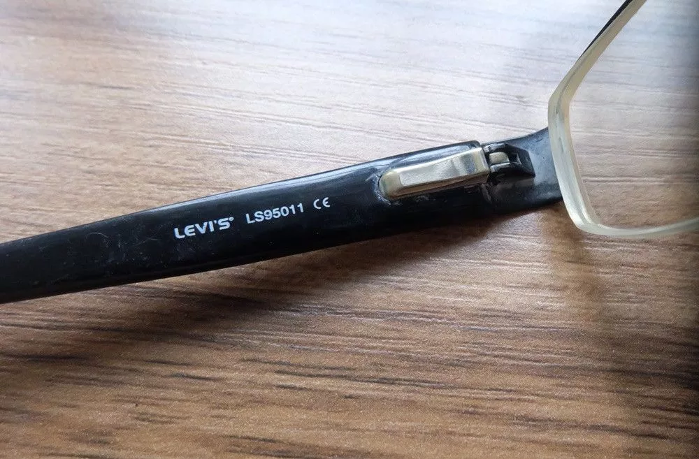Levi's Glasses Levi's Half Frame Glasses Black