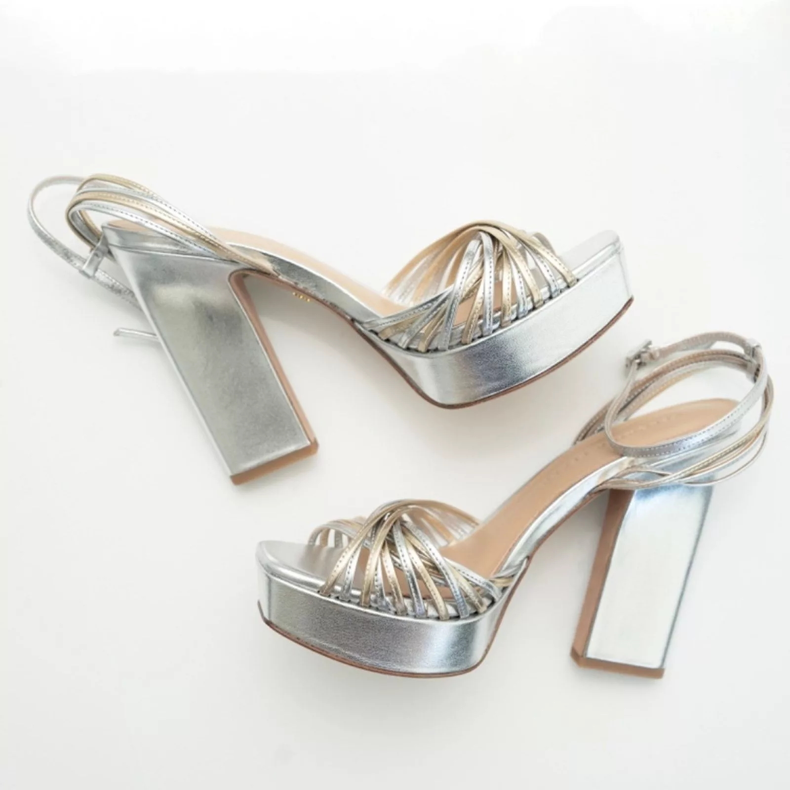 Veronica Beard Heels Veronica Beard. Silver Fletcher Heel.