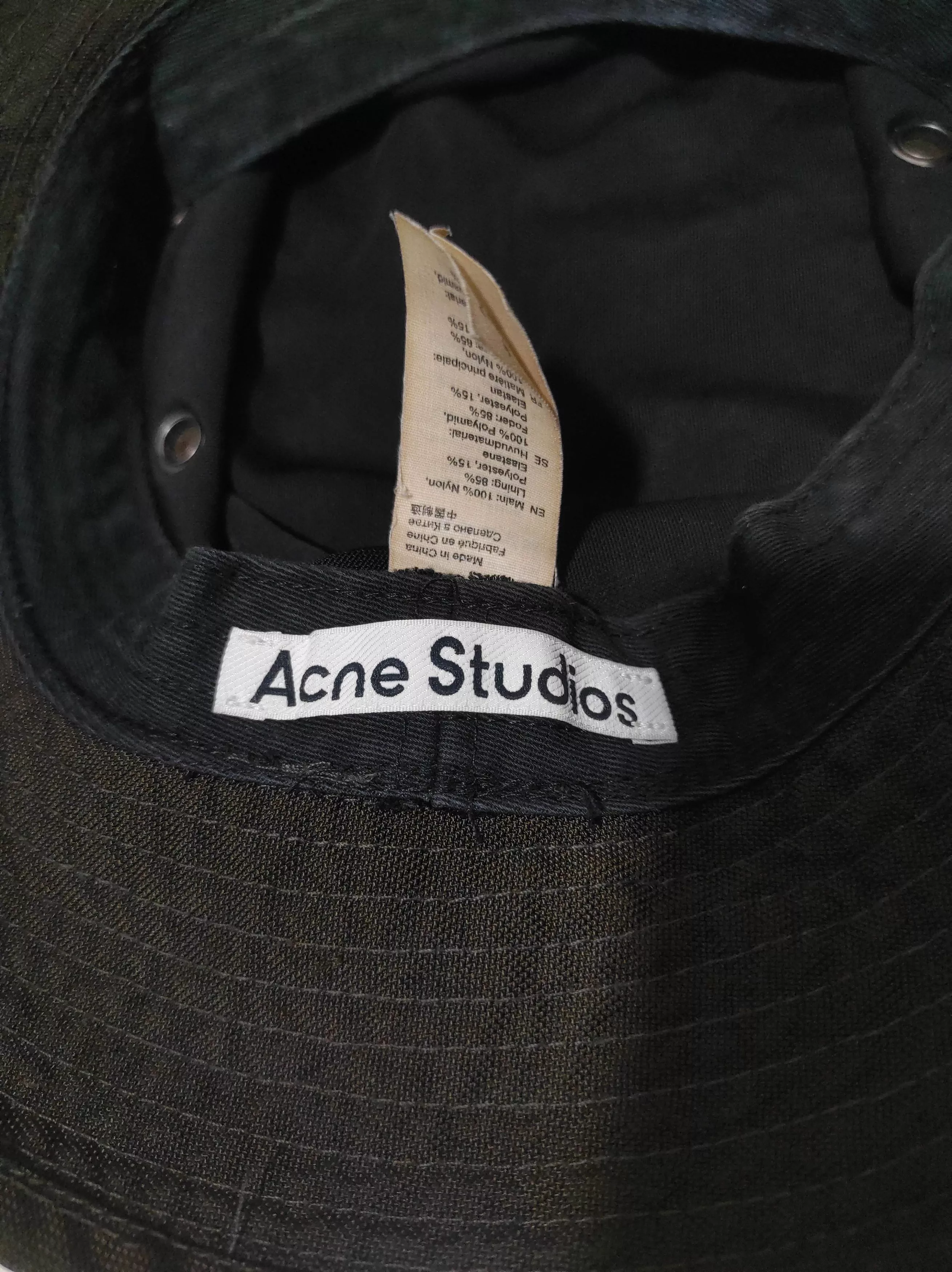 Acne Studios Hats Acne Studios Bucket Hat Green Luxury