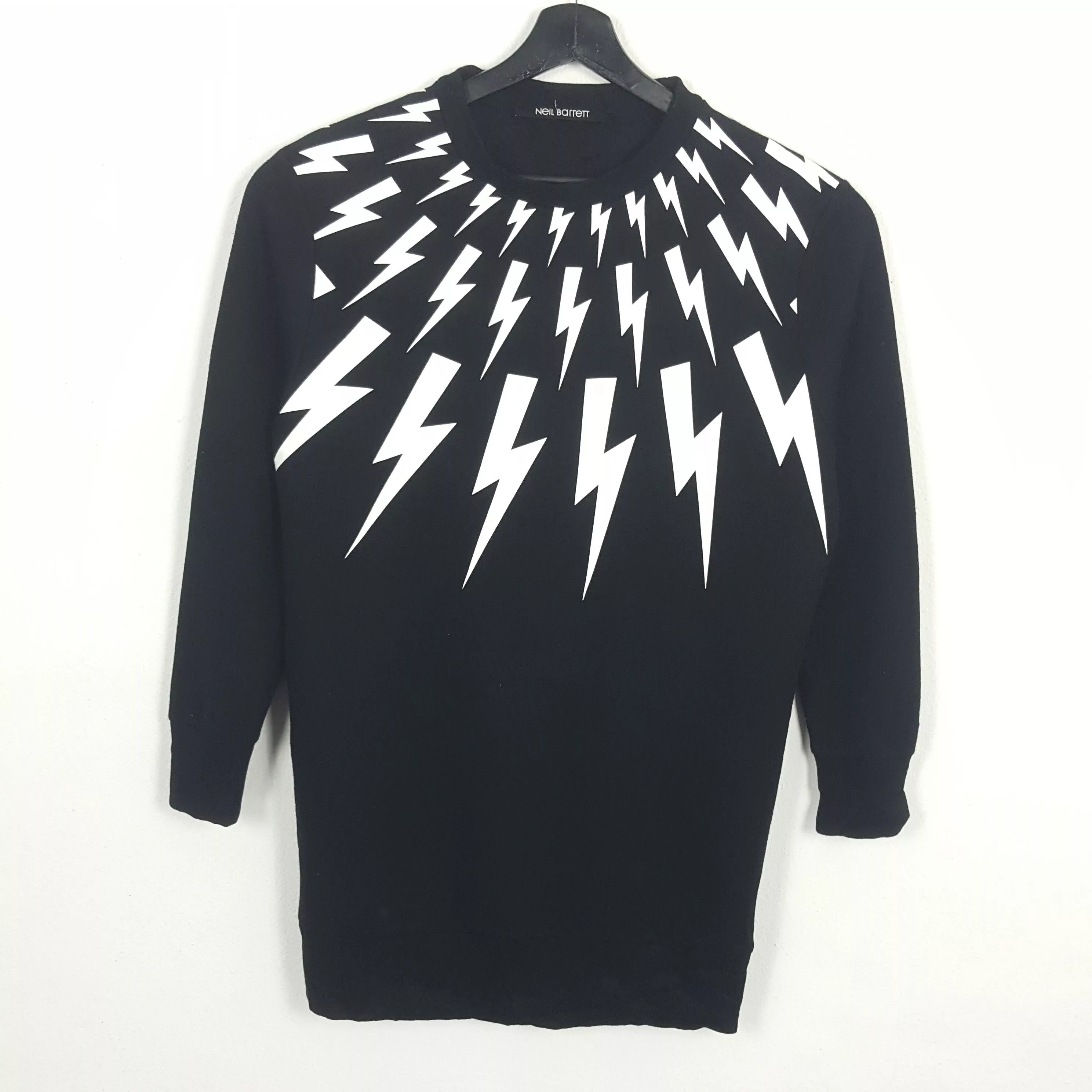 Neil Barrett Sweatshirts Hoodies Neil Barrett × Vintage NEIL BARRET Italian Brand Designer Vintage Sweatshirt Black