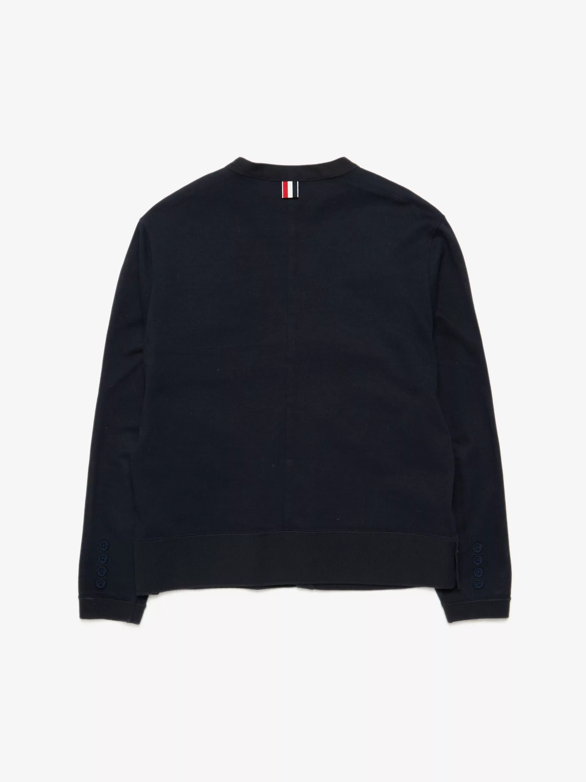 Thom Browne Light Jackets Thom Browne Dark Navy Cotton Blazer Jacket Blue