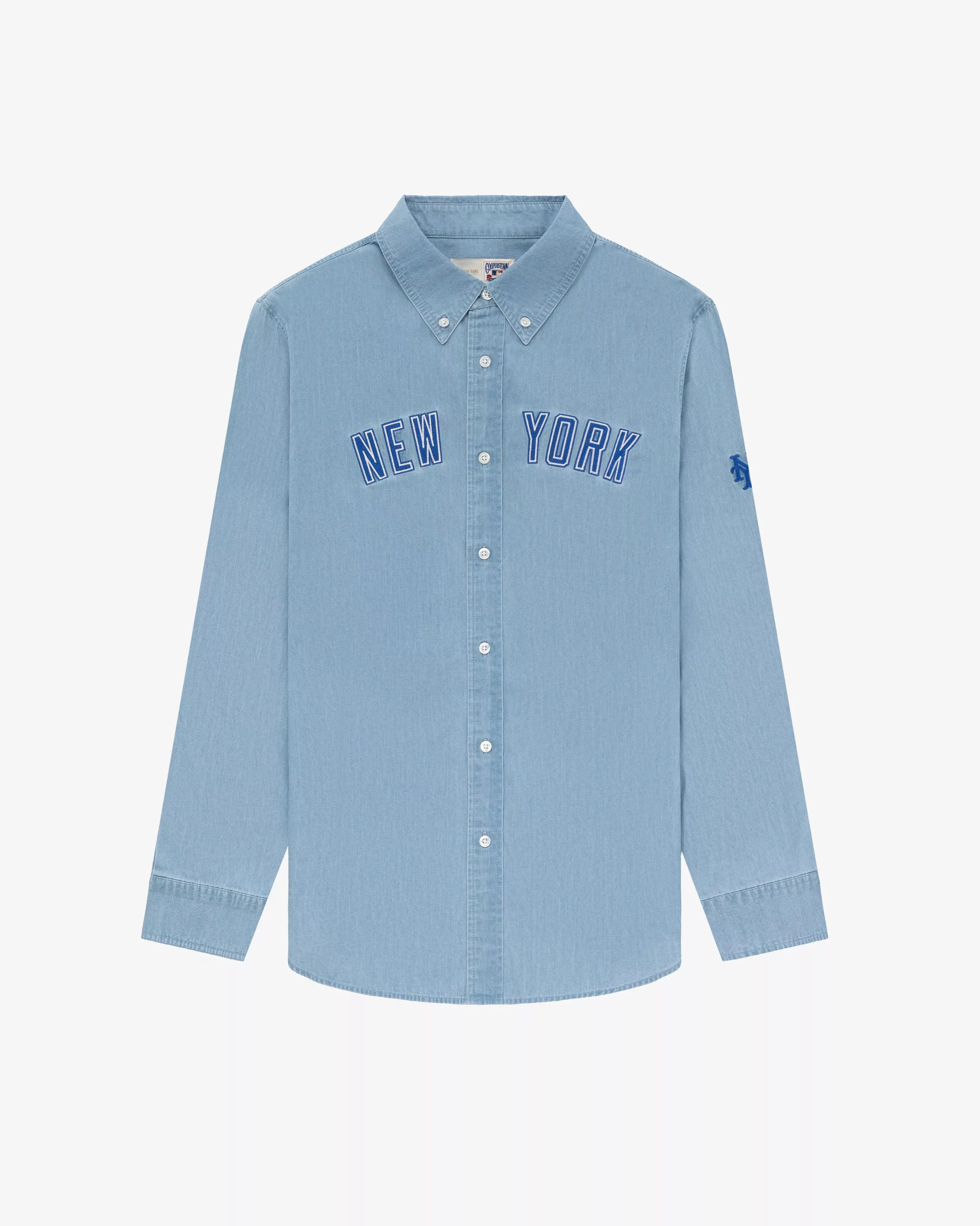 Aime Leon Dore Shirts Button Ups Aime Leon Dore Aimé Leon Dore New York Mets Chambray Shirt Button Up XL Blue