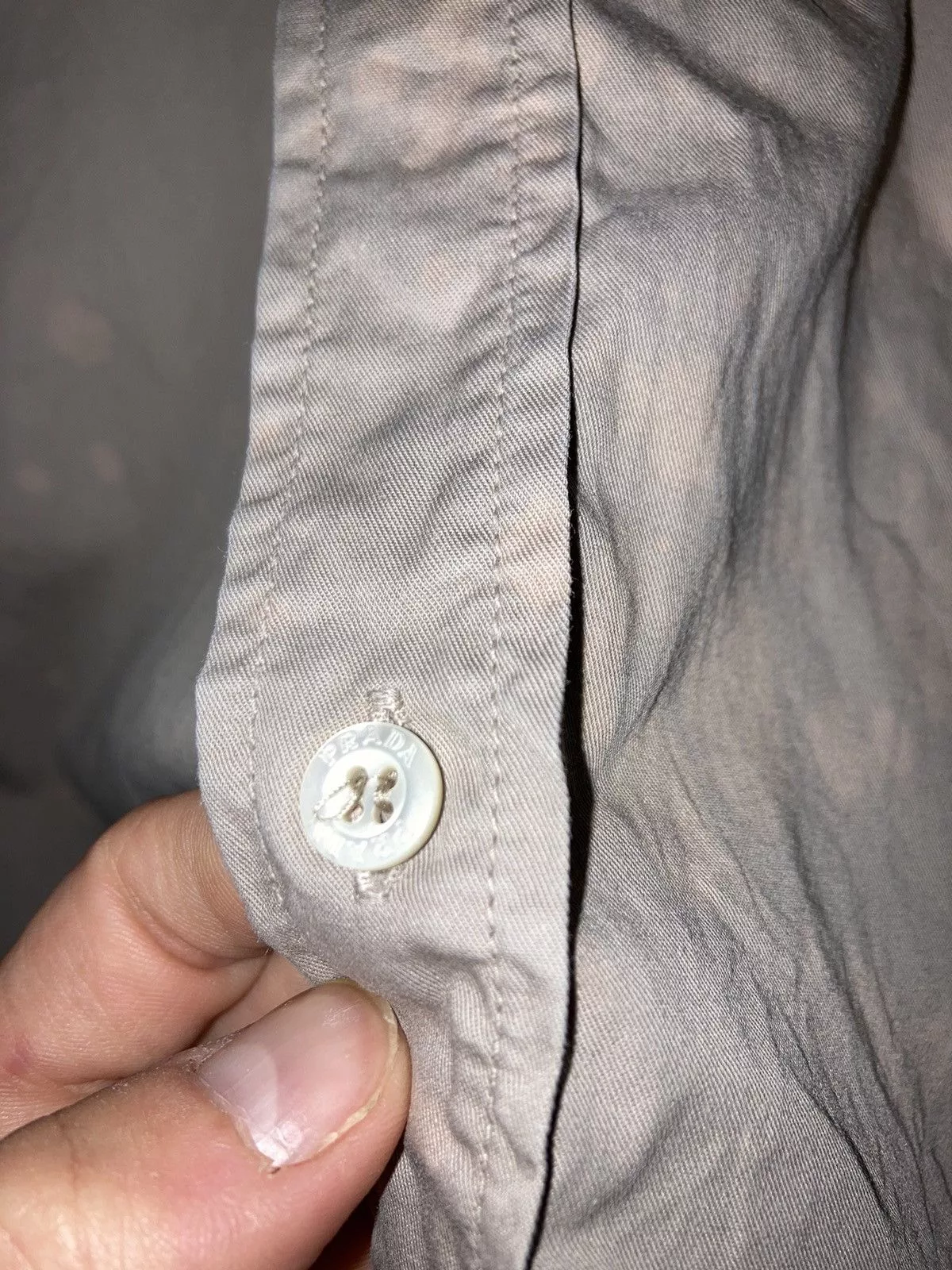 Prada Shirts Button Ups Prada SPOT CAMO CARGO SHIRT Brown