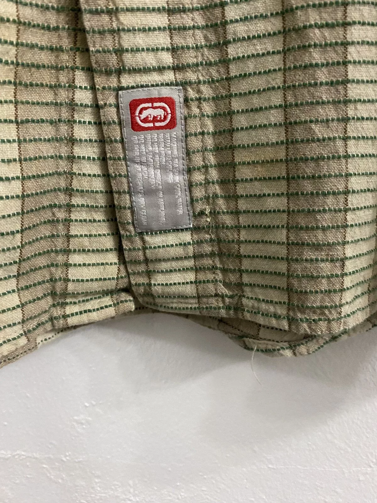 Ecko Unltd. Shirts Button Ups Ecko Unltd. Ecko.Complex Streewear Multi Pocket Shirt Brown Vintage