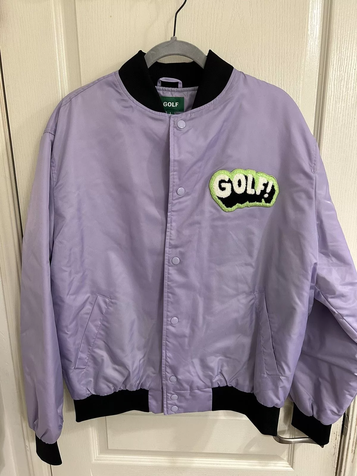 Golf Wang Light Jackets Golf Wang Autumn 2020 Letterman Jacket Purple