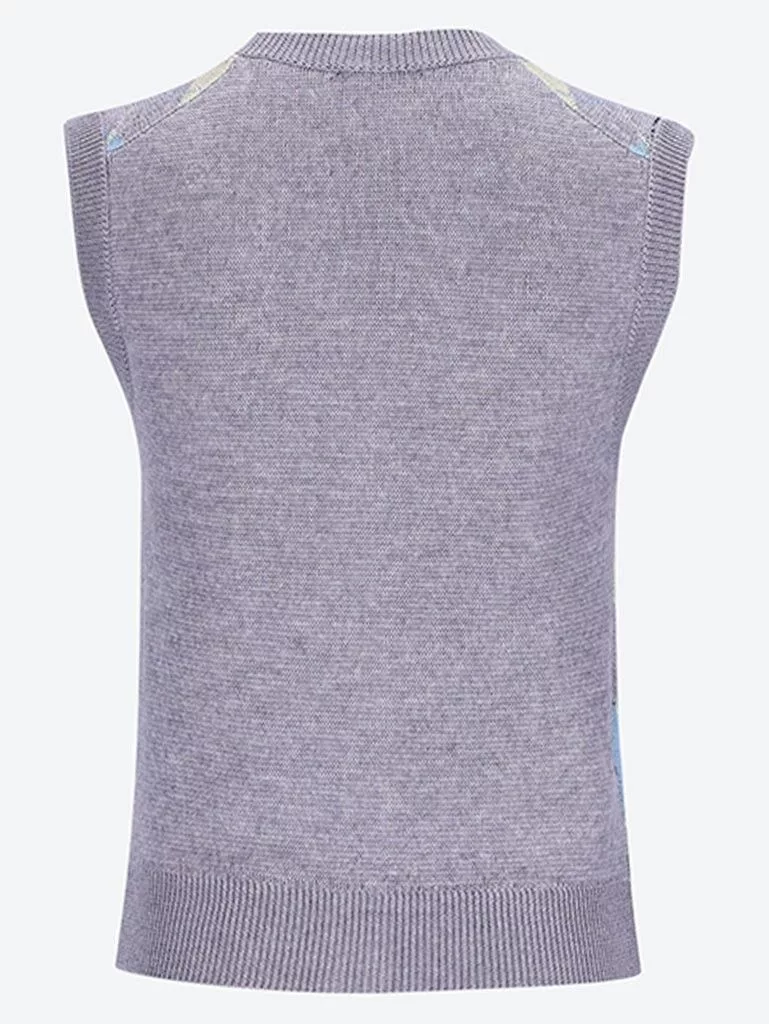 Prada Crop Tops Prada Superfine wool argyle vest Gray