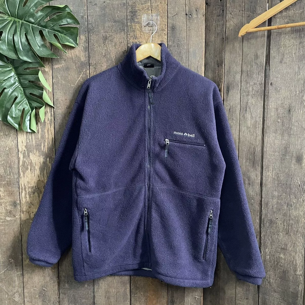 Montbell Light Jackets Montbell × Vintage Vintage Montbell Fleece Jacket Blue