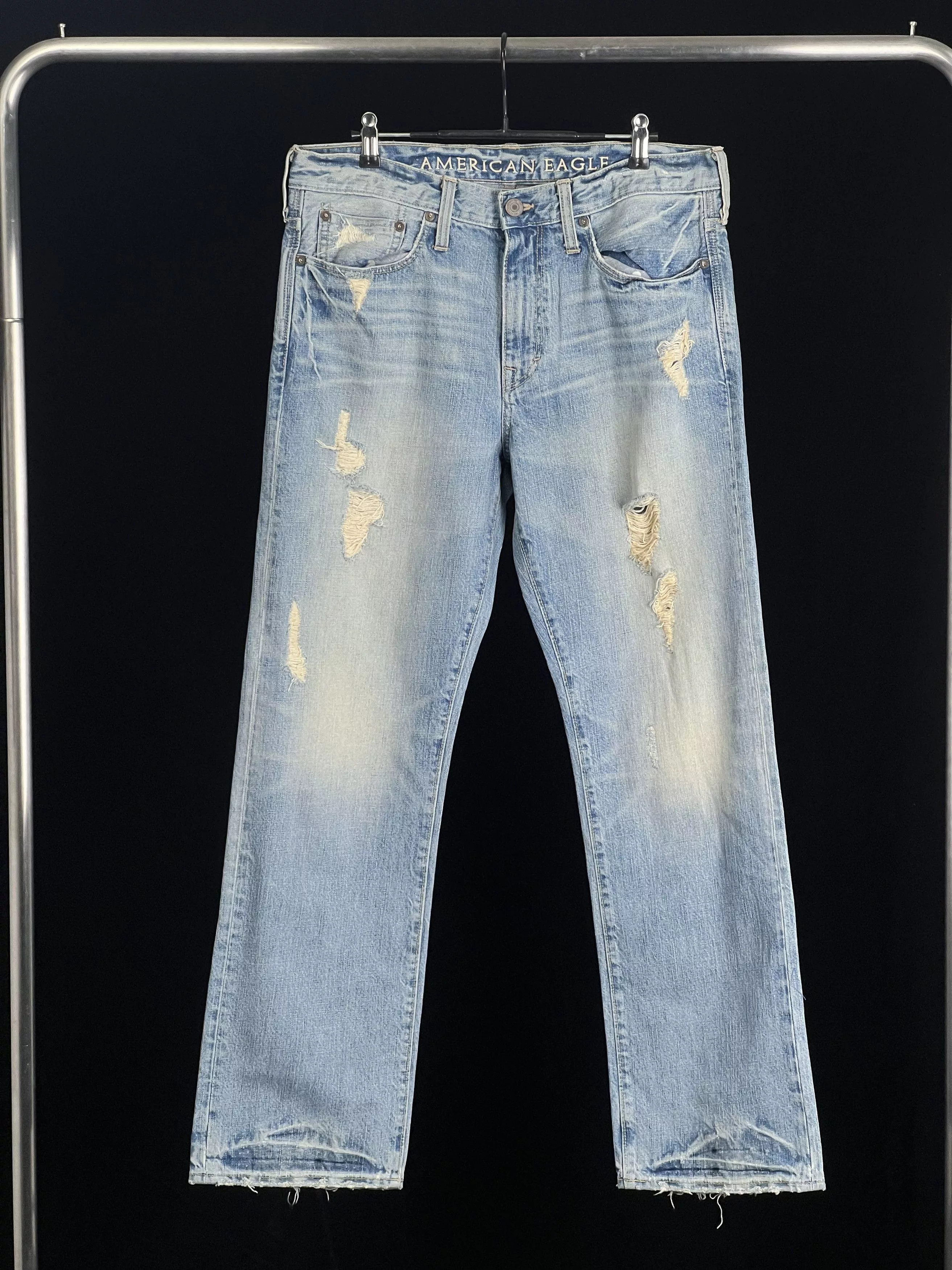 American Eagle Outfitters Denim American Eagle Outfitters Light Wash Bootcut Jeans Jambe Semi-evasee Denim Blue