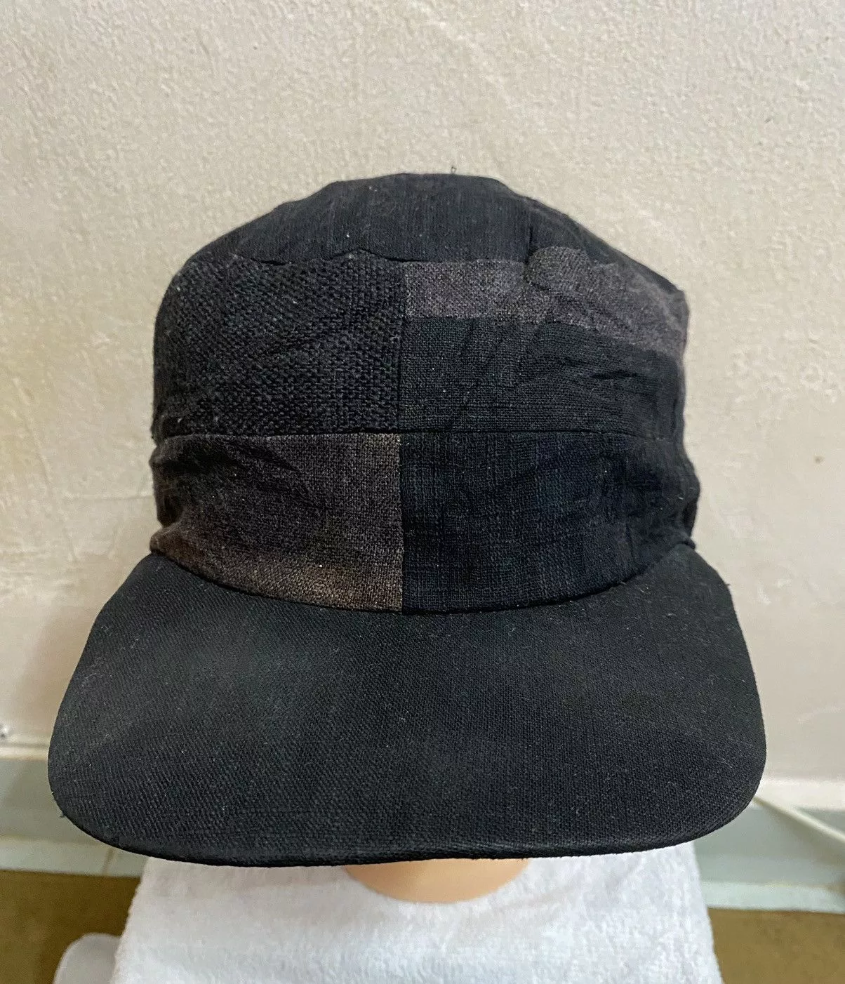 Japanese Brand Hats Japanese Brand Japanese Patchwork Cap Black