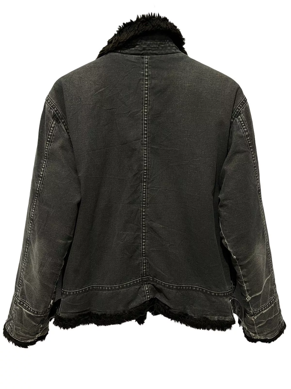 Edwin Light Jackets Edwin Denim Sherpa Jacket Black