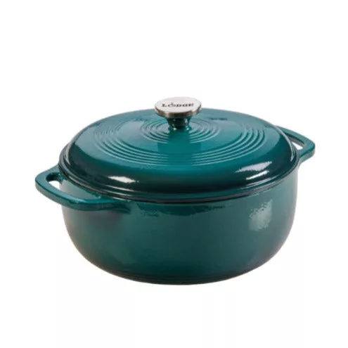 6 QT Enamel Dutch Oven Lagoon